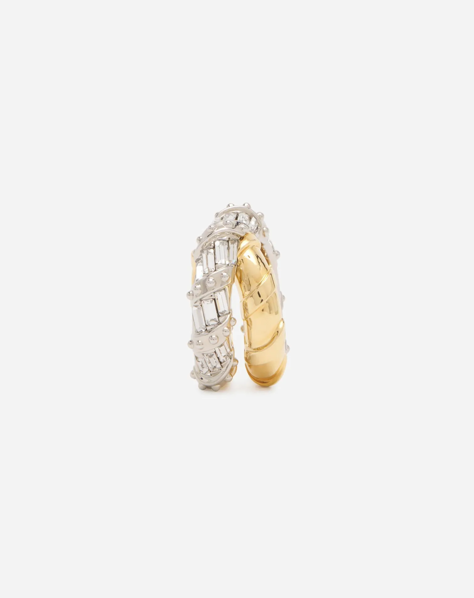 Lanvin Baguettes melodie ring Gold/crystal Outlet