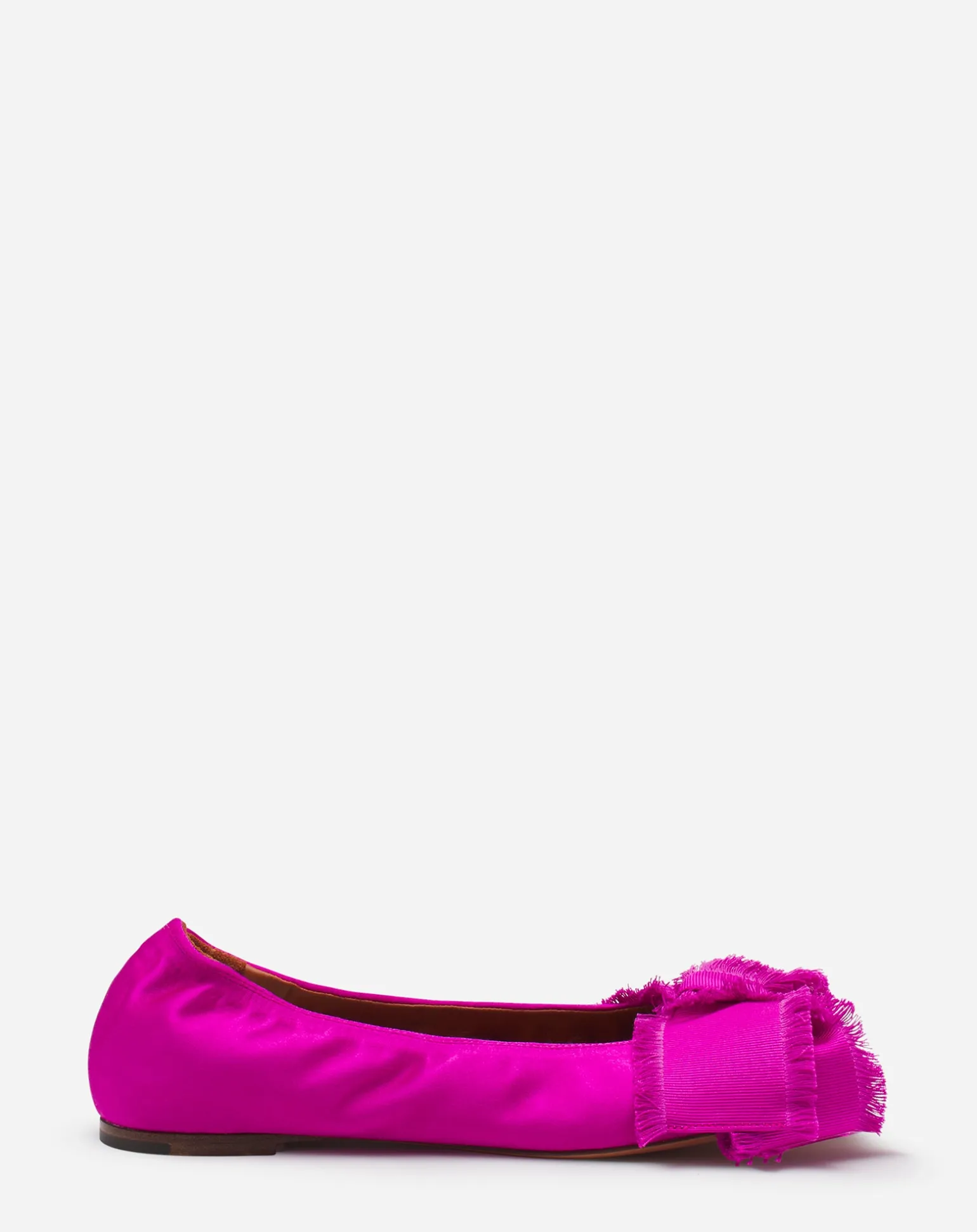 Lanvin Ballerina flat with a satin bow Fuchsia Clearance