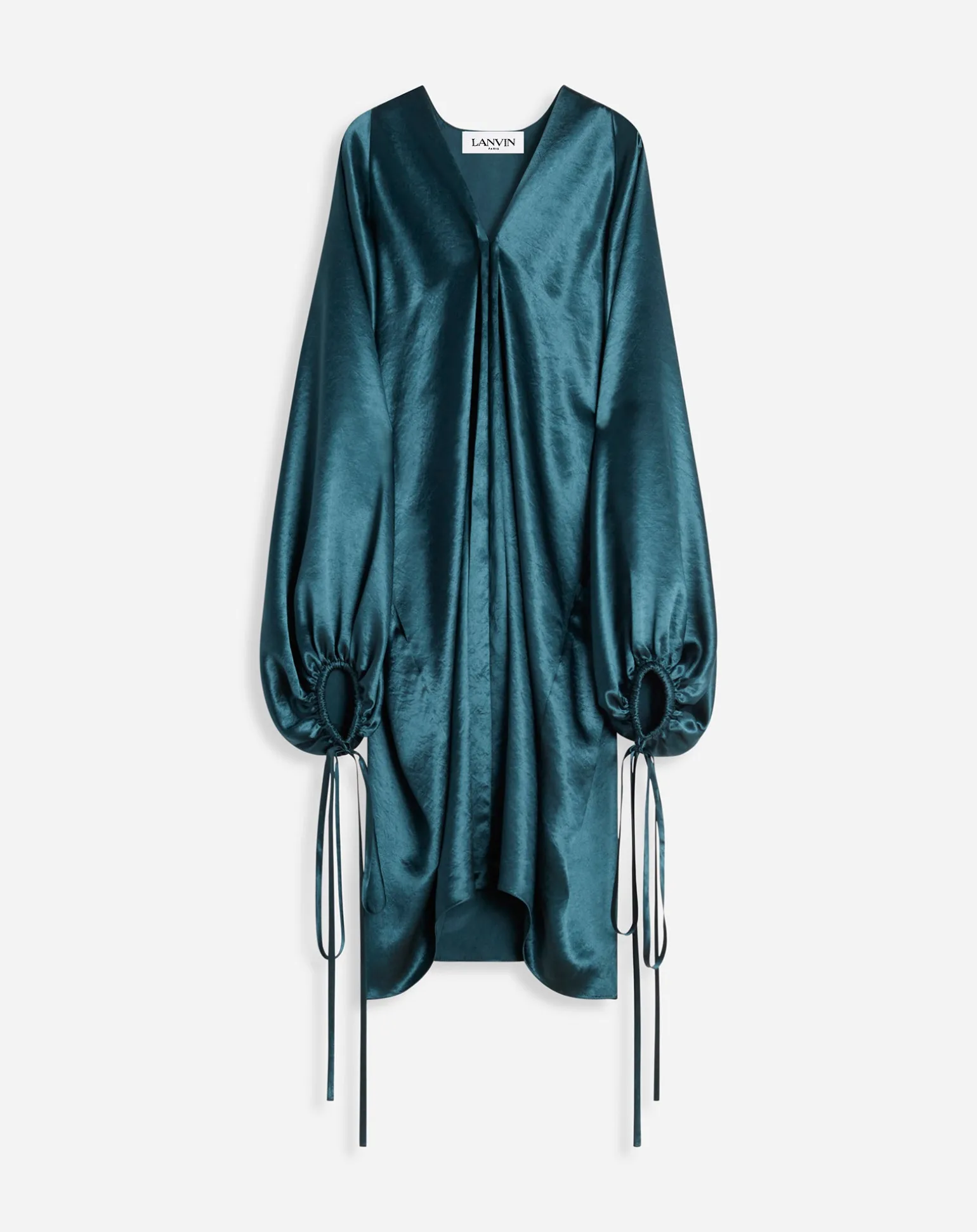 Lanvin Balloon sleeve dress Forestgreen Shop