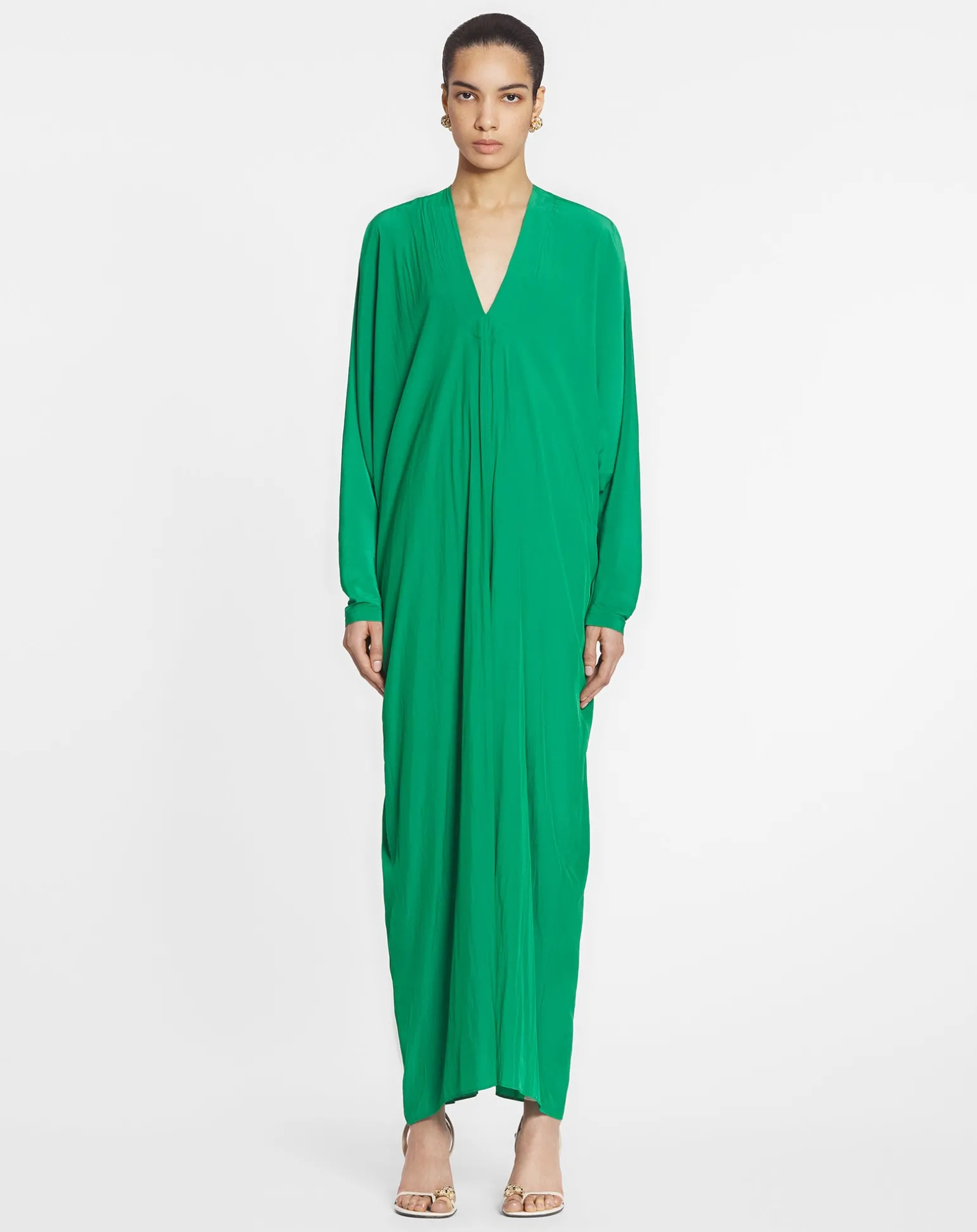 Lanvin Caftan dress Emeraldgreen Cheap