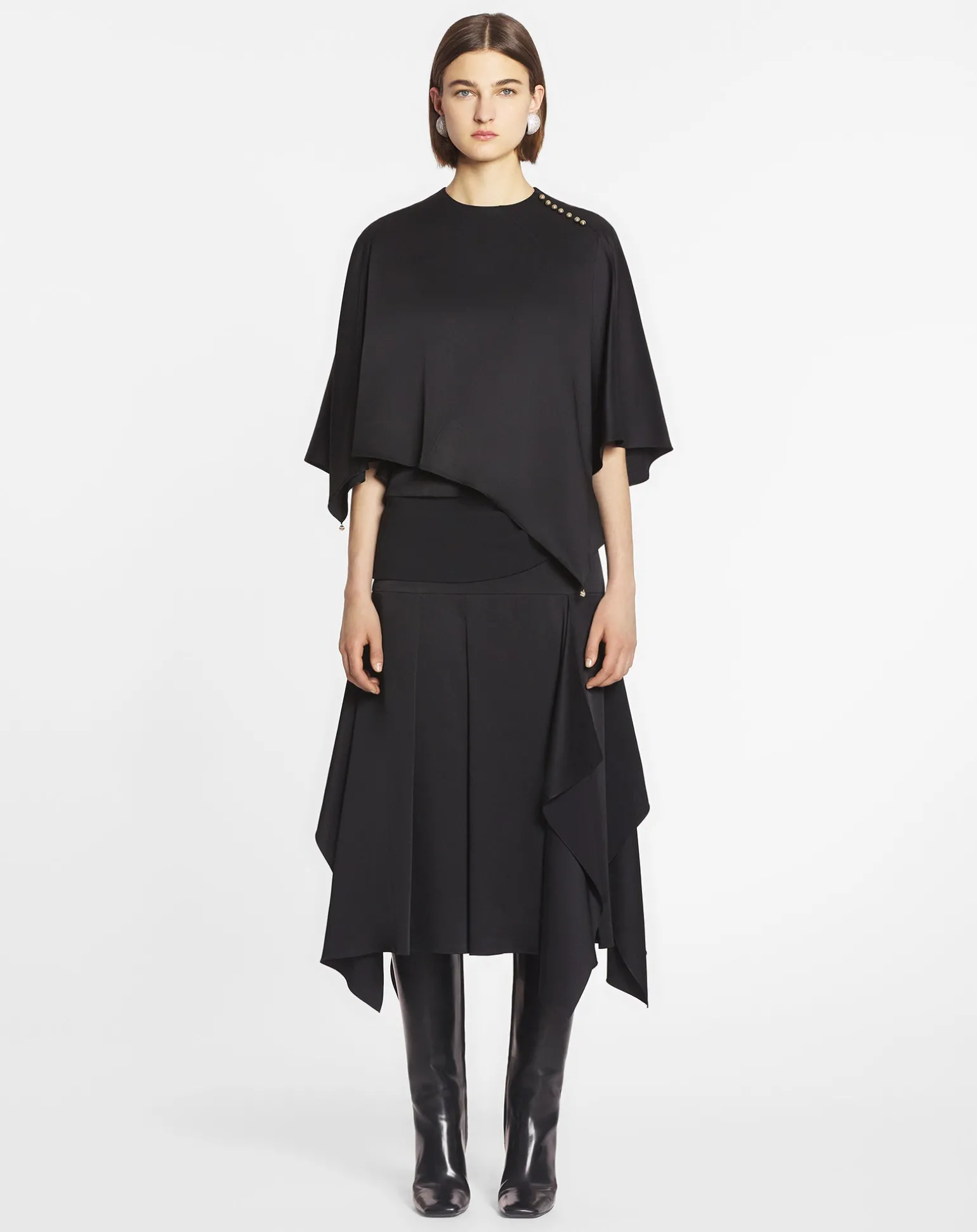 Lanvin Cape top Black Flash Sale