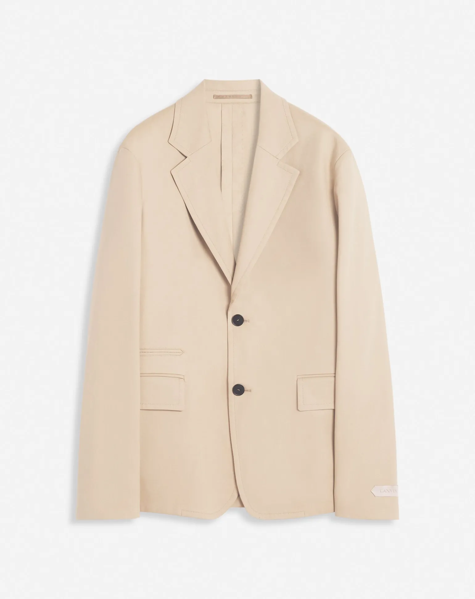 Lanvin Casual single-breasted jacket Sand Discount