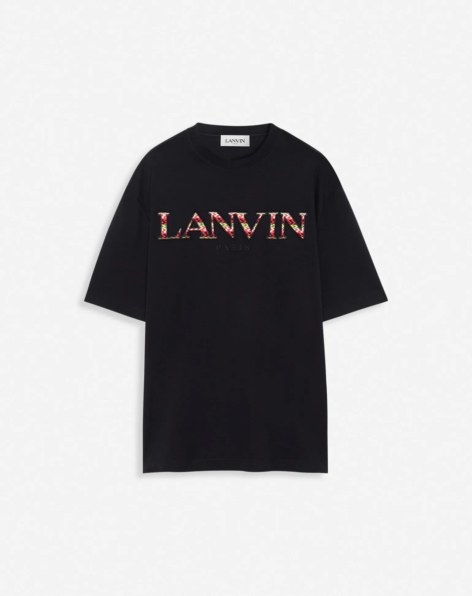 Lanvin Classic curb embroidered t-shirt Black Shop