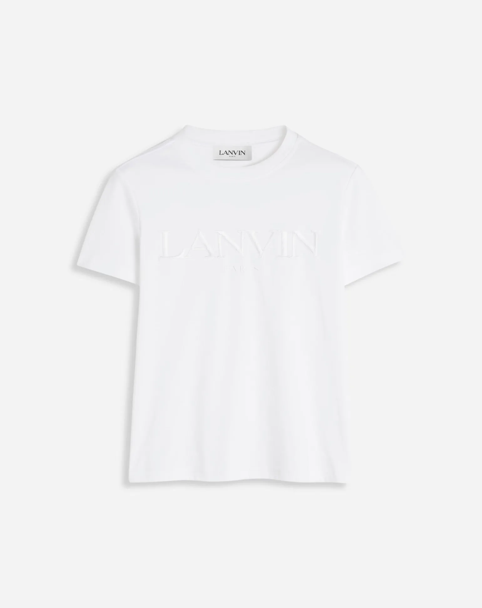 Lanvin Classic fit embroidered t-shirt Opticalwhite Outlet