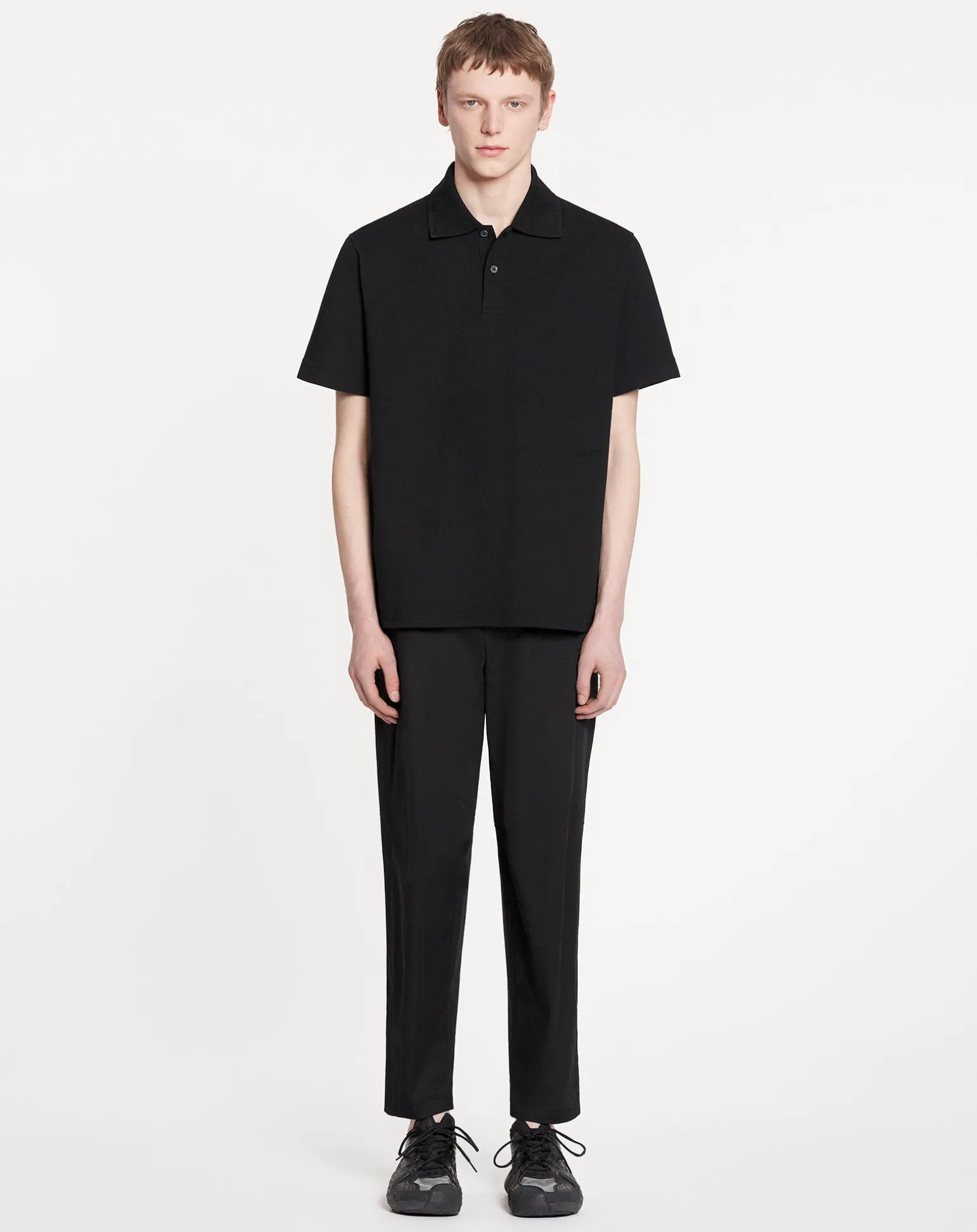 Lanvin Classic polo shirt Black Flash Sale