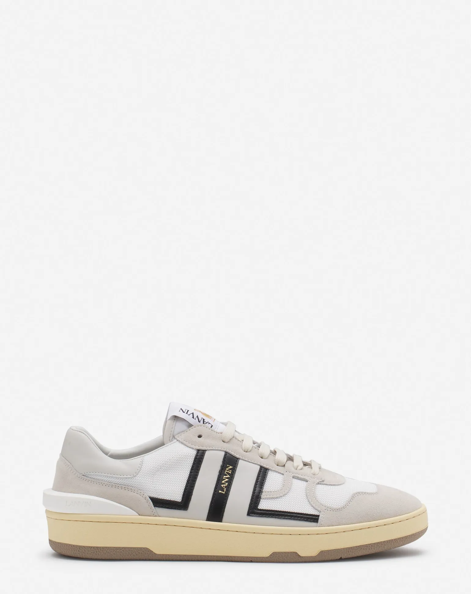 Lanvin Clay mesh sneakers Black/offwhite Cheap