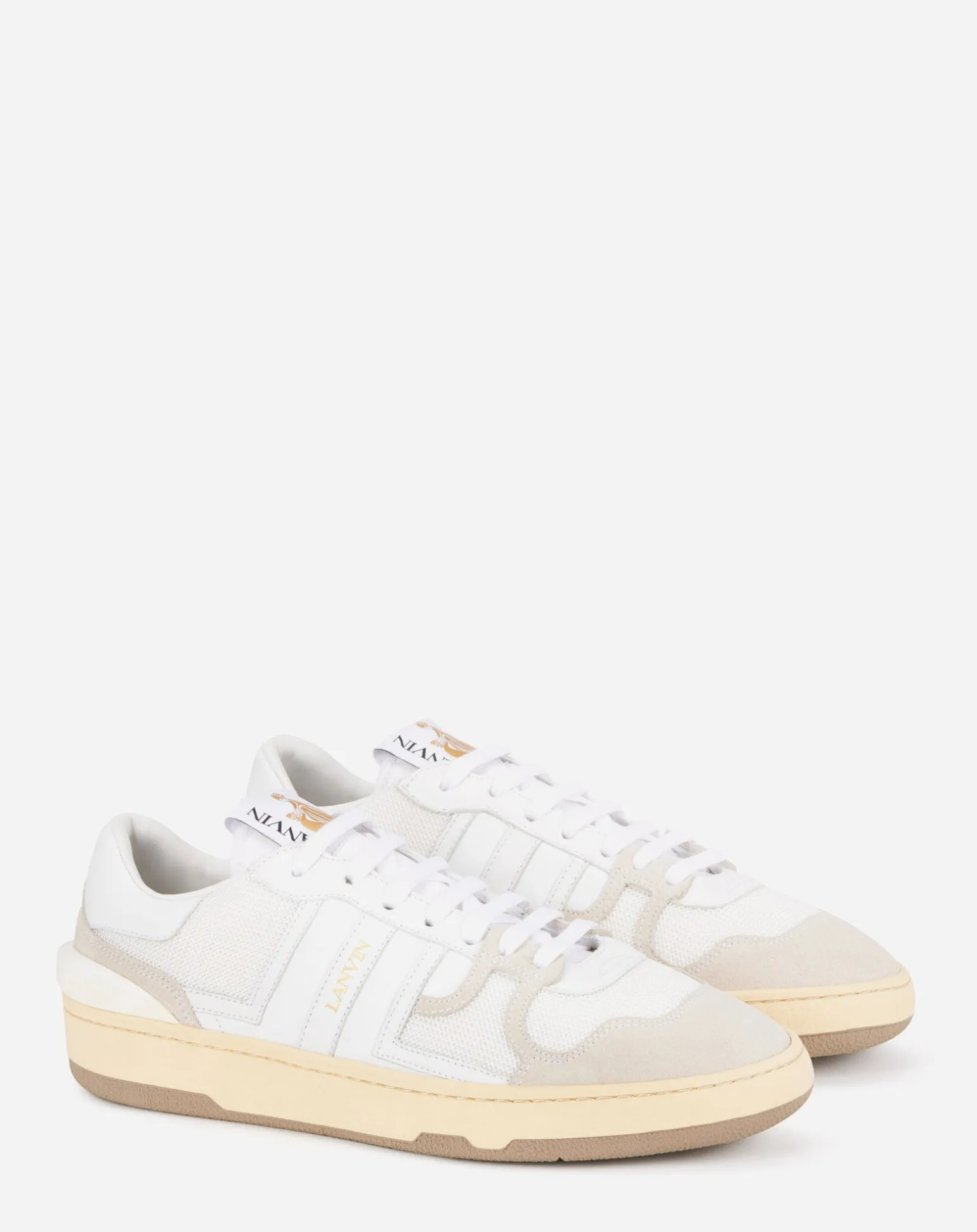 Lanvin Clay mesh sneakers White Hot