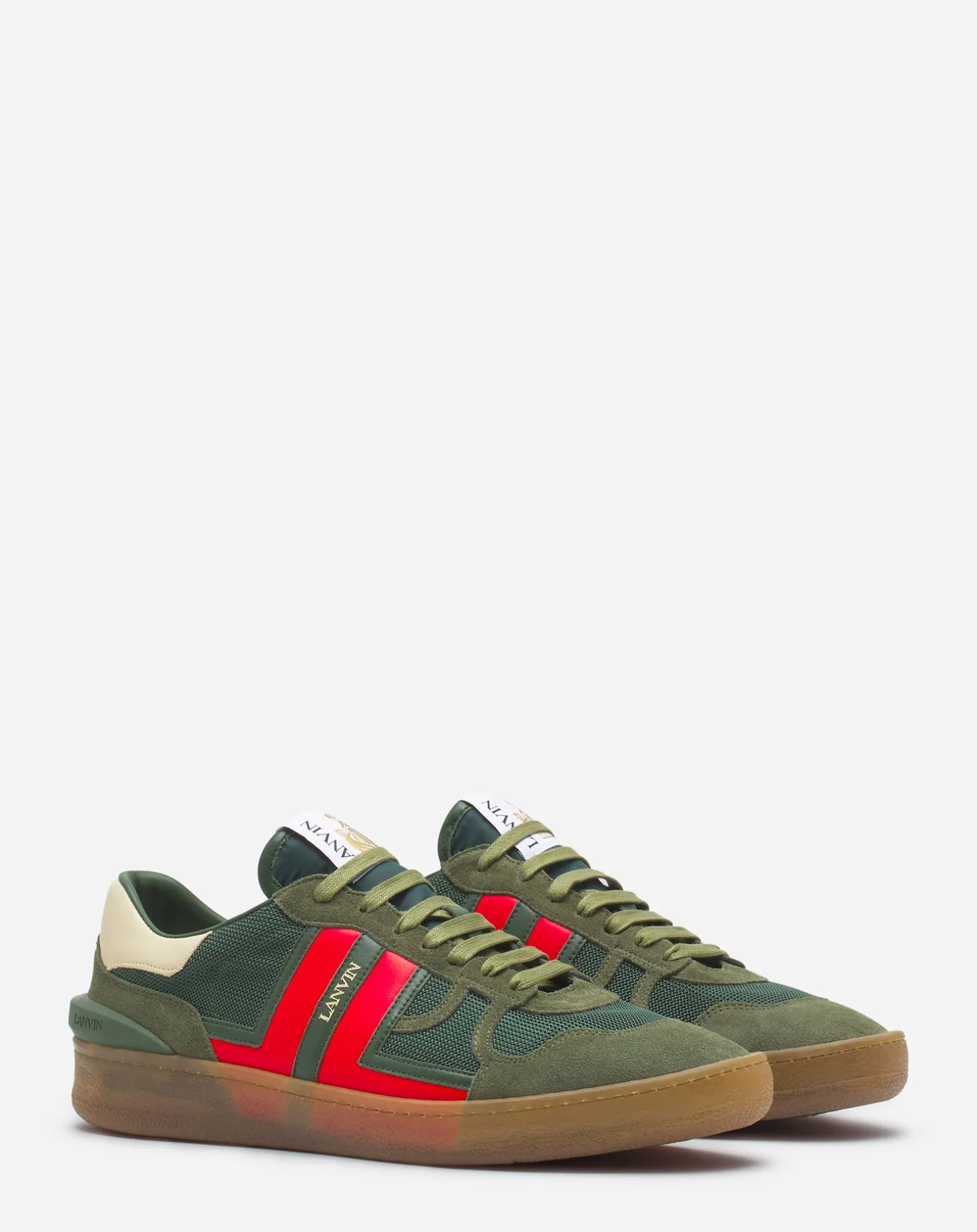 Lanvin Clay mesh sneakers Green/red Sale