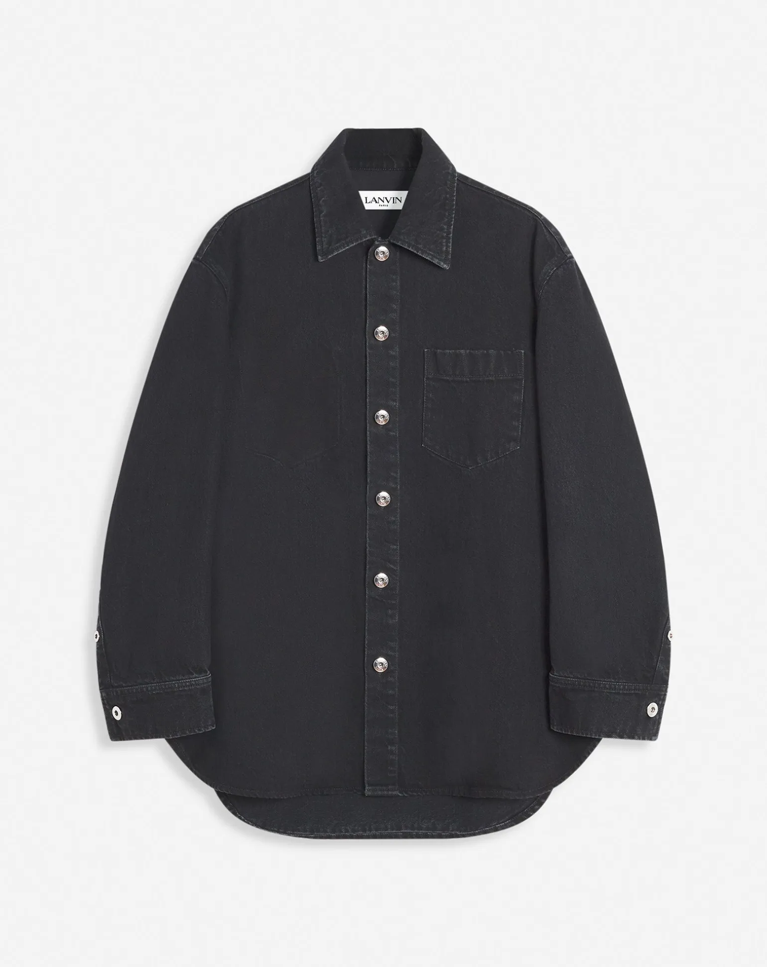 Lanvin Cocoon denim overshirt Black Best