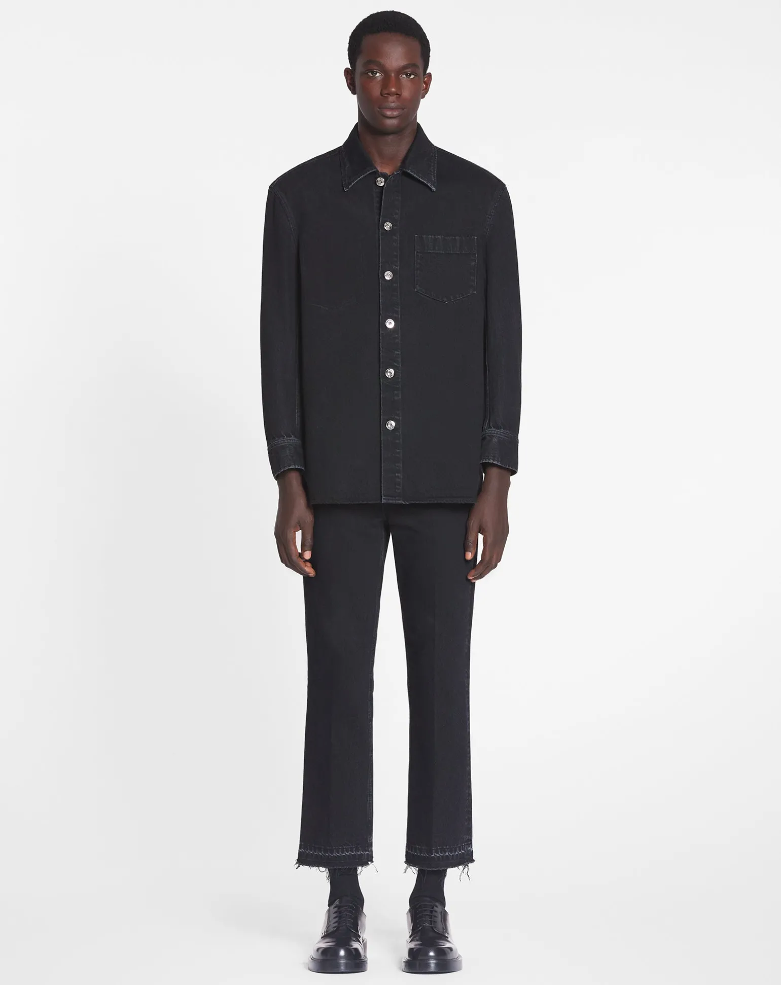 Lanvin Cocoon denim overshirt Black Best