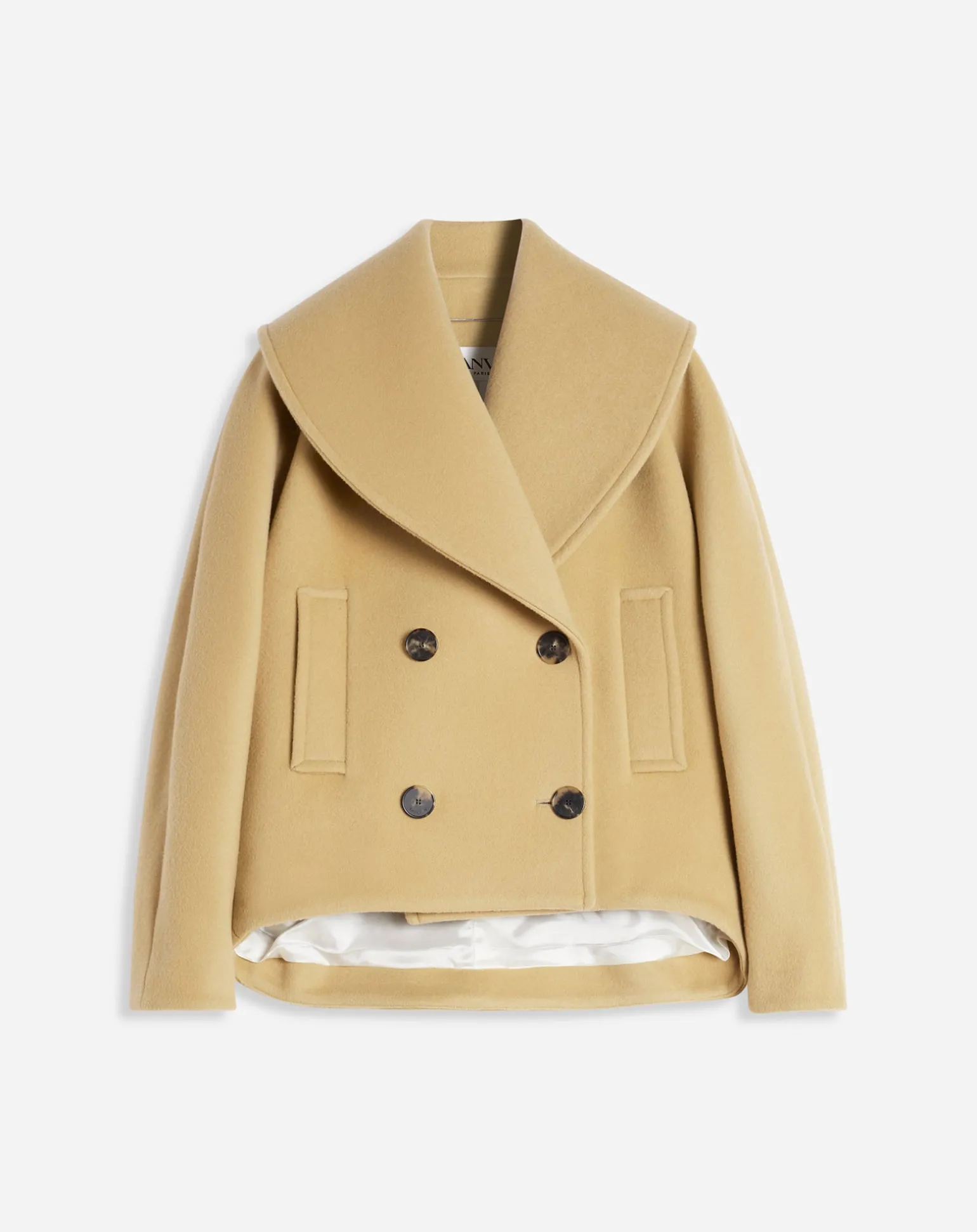 Lanvin Cocoon pea coat Saharan Shop