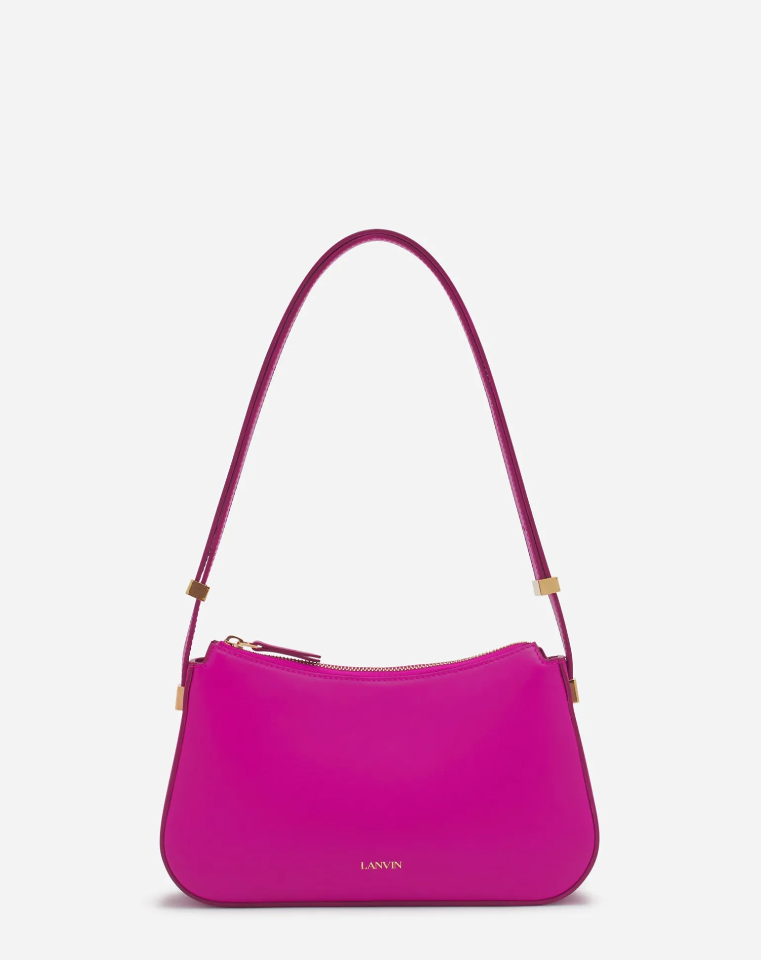 Lanvin Concerto baguette leather bag Fuchsia Clearance