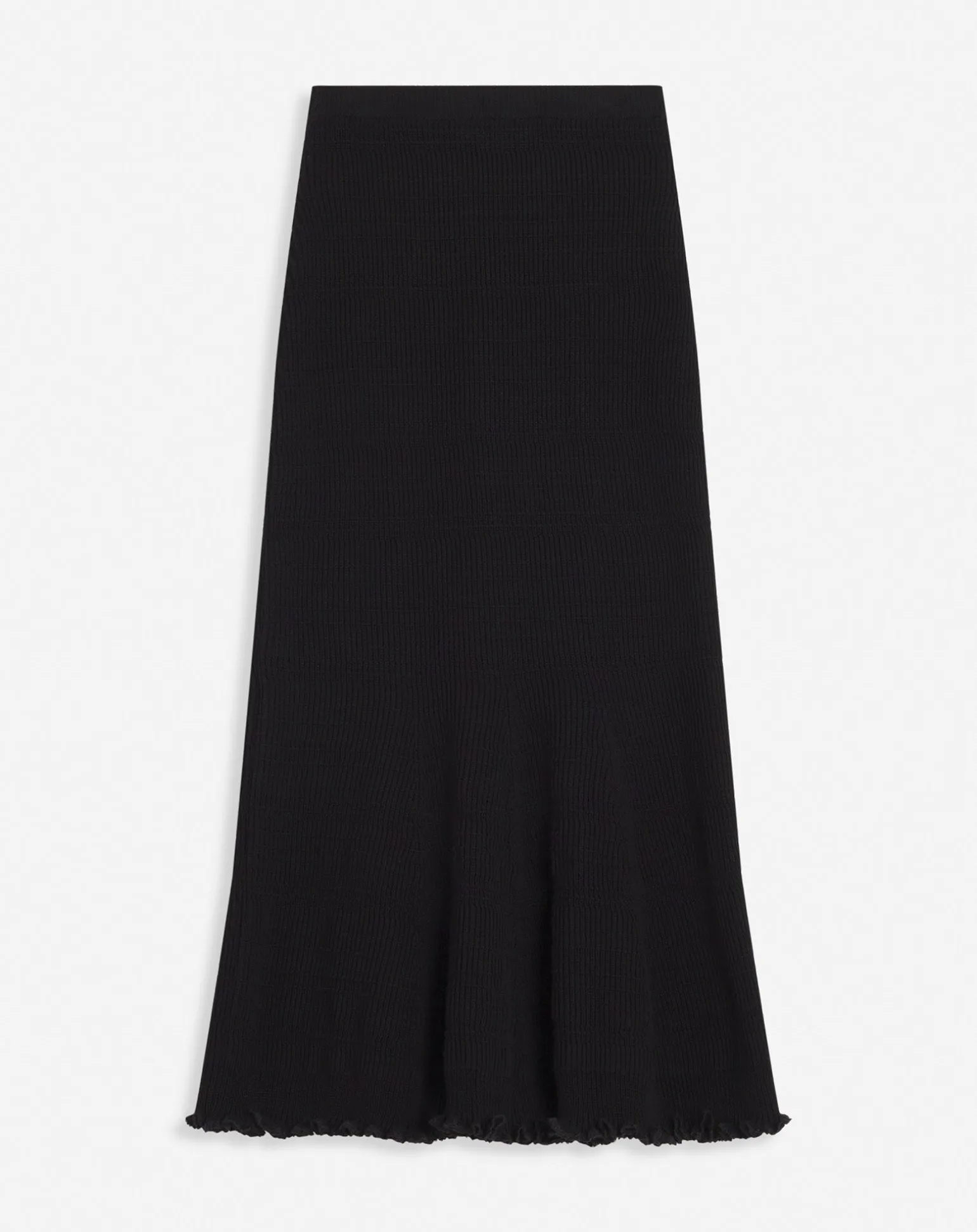 Lanvin Cotton midi skirt Black New