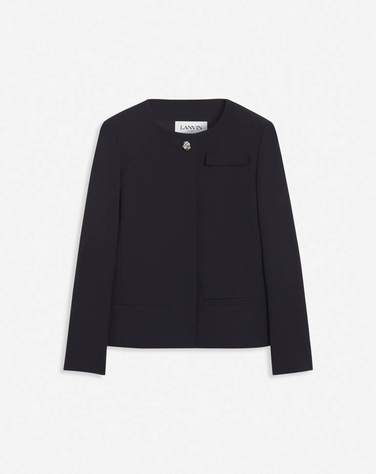 Lanvin Cropped fitted jacket Black Store