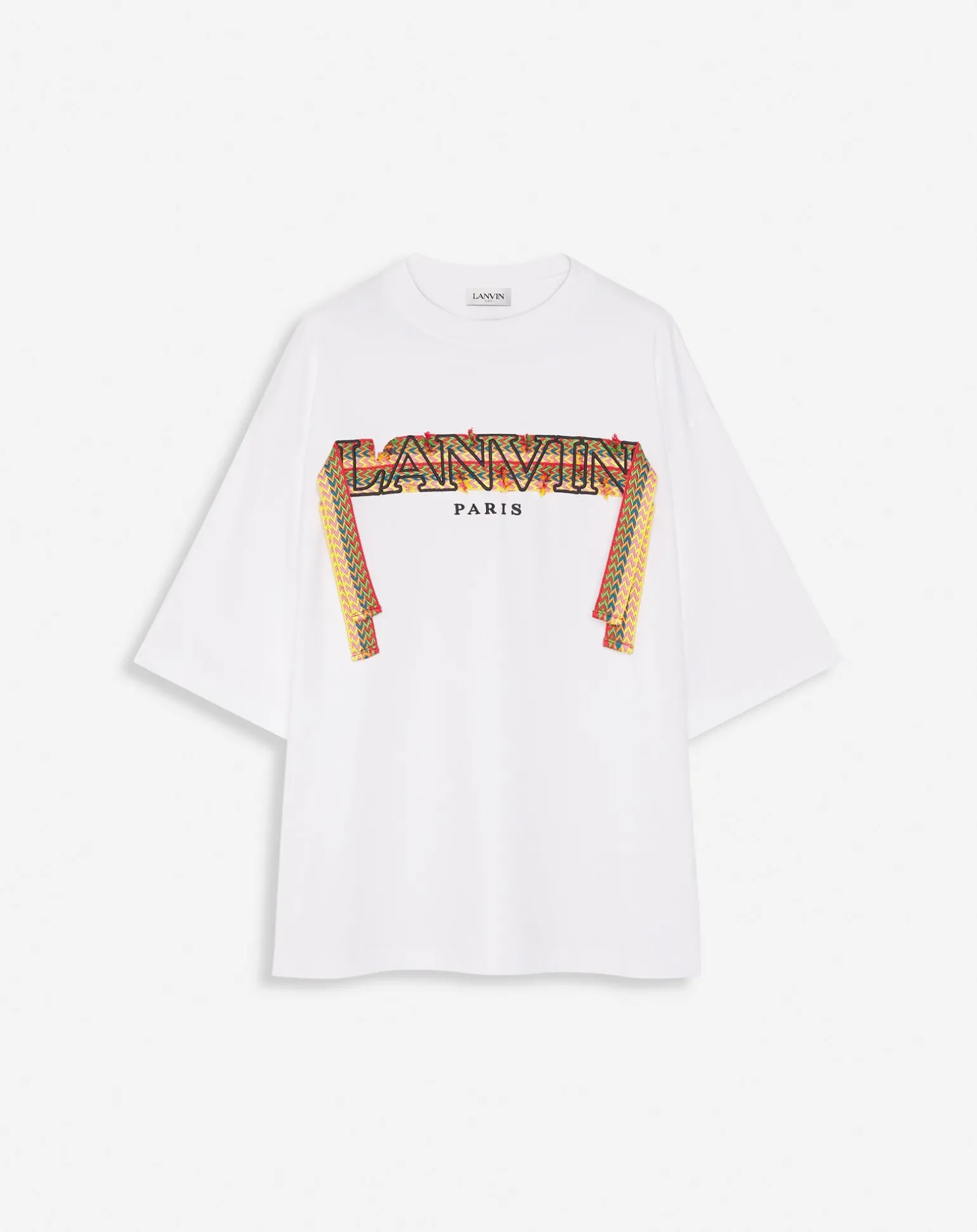 Lanvin Curb lace oversized t-shirt Opticalwhite Shop