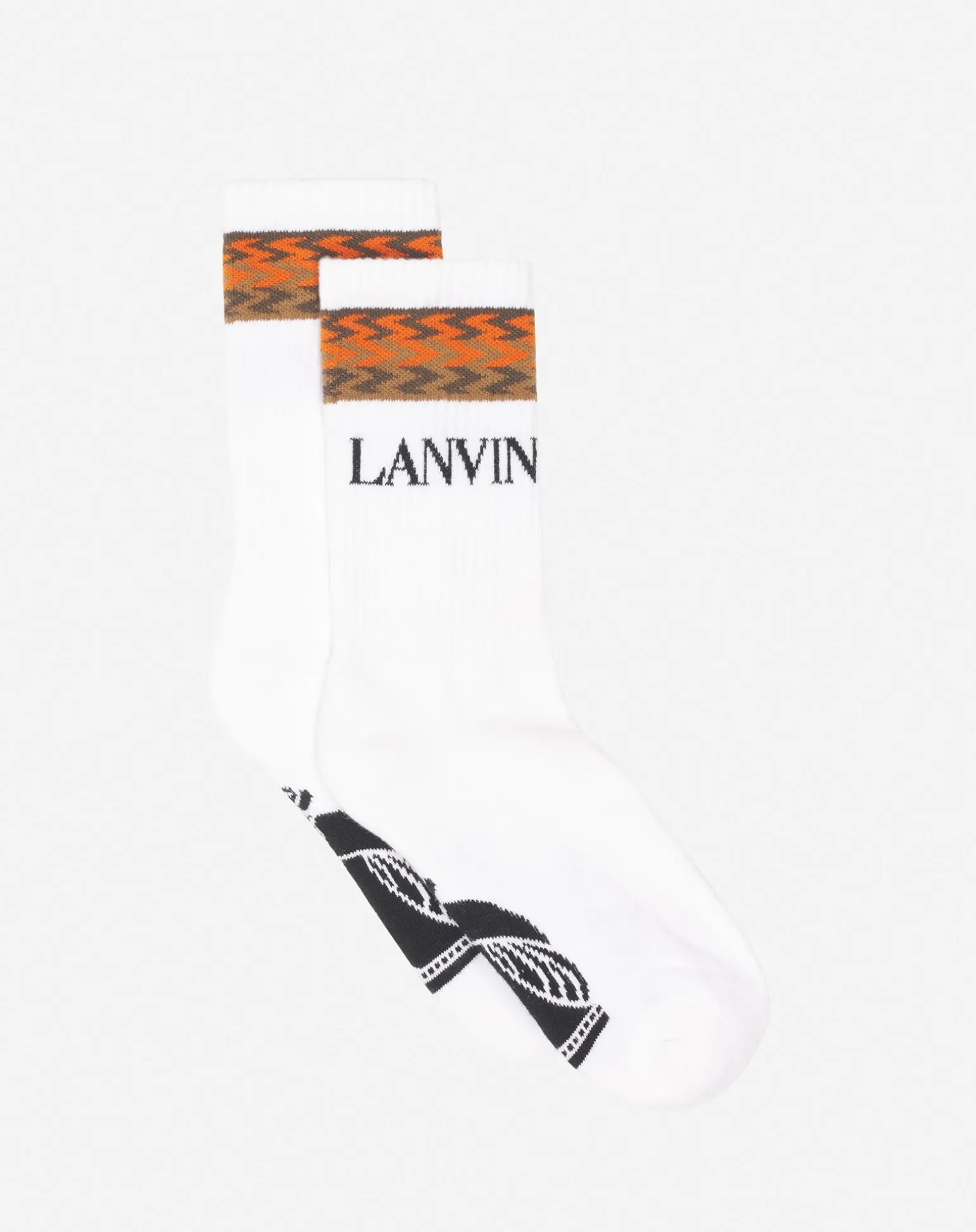 Lanvin Curb socks White/lightbrown Online