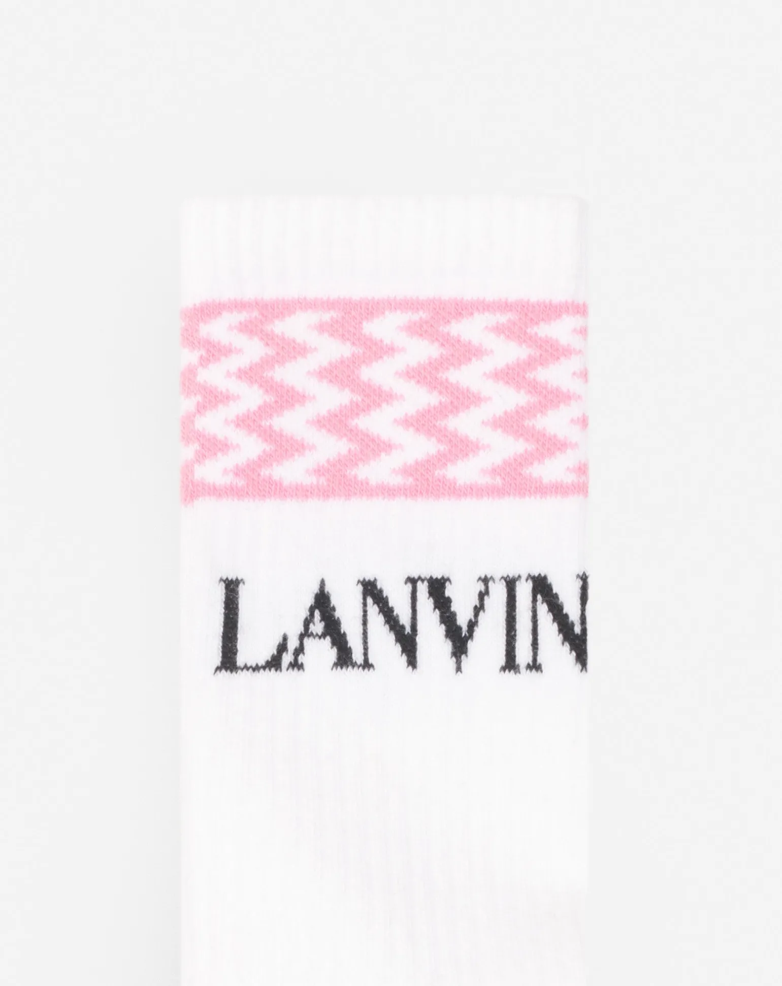 Lanvin Curb socks White/lightpink Hot