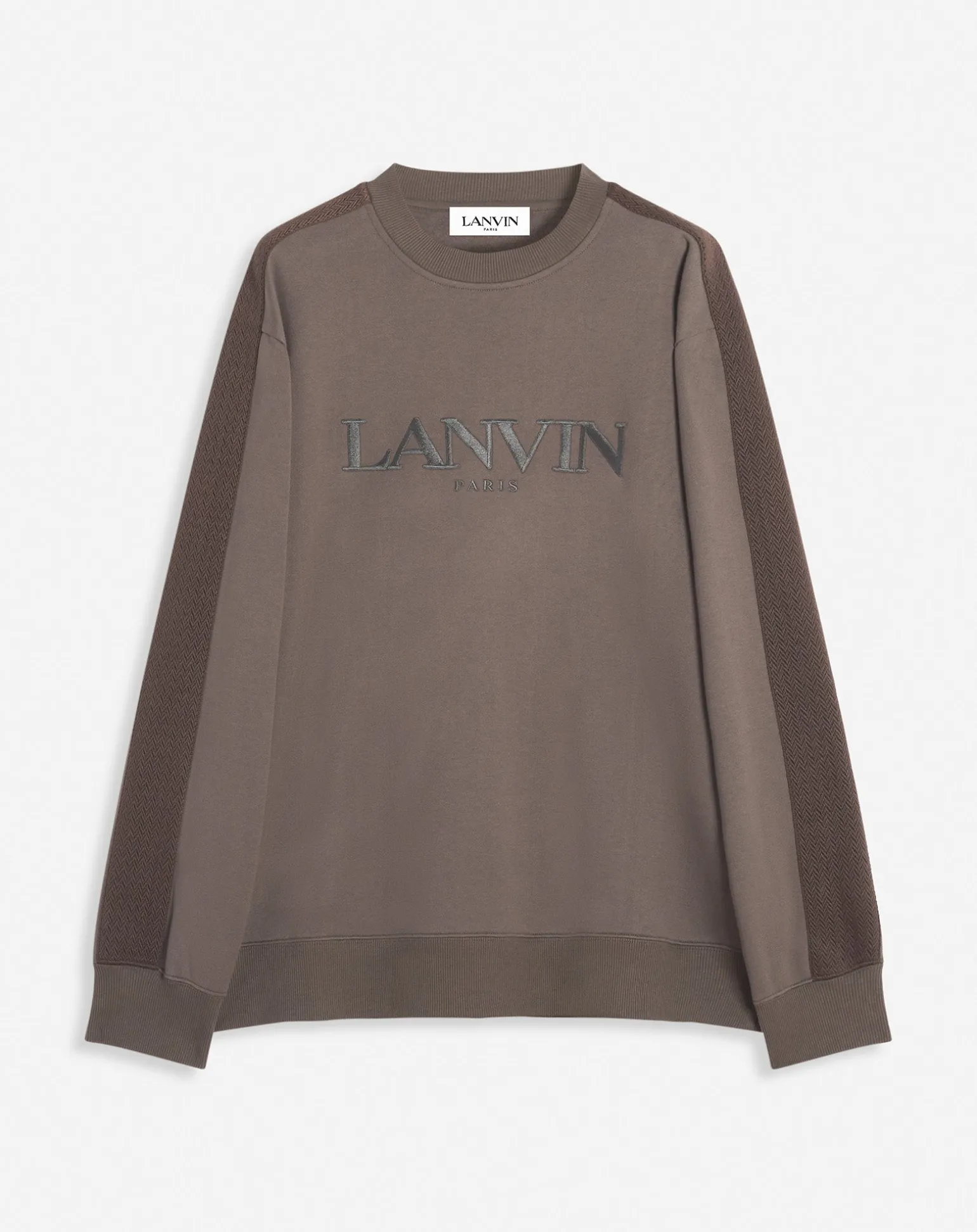 Lanvin Curb side embroidered loose-fitting sweatshirt Shadow Store