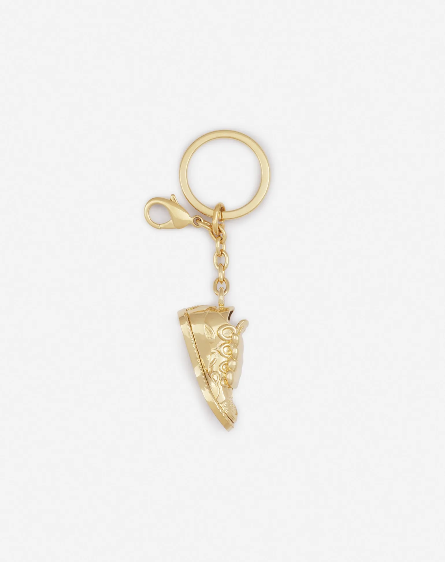 Lanvin Curb sneakers brass key ring Gold Outlet