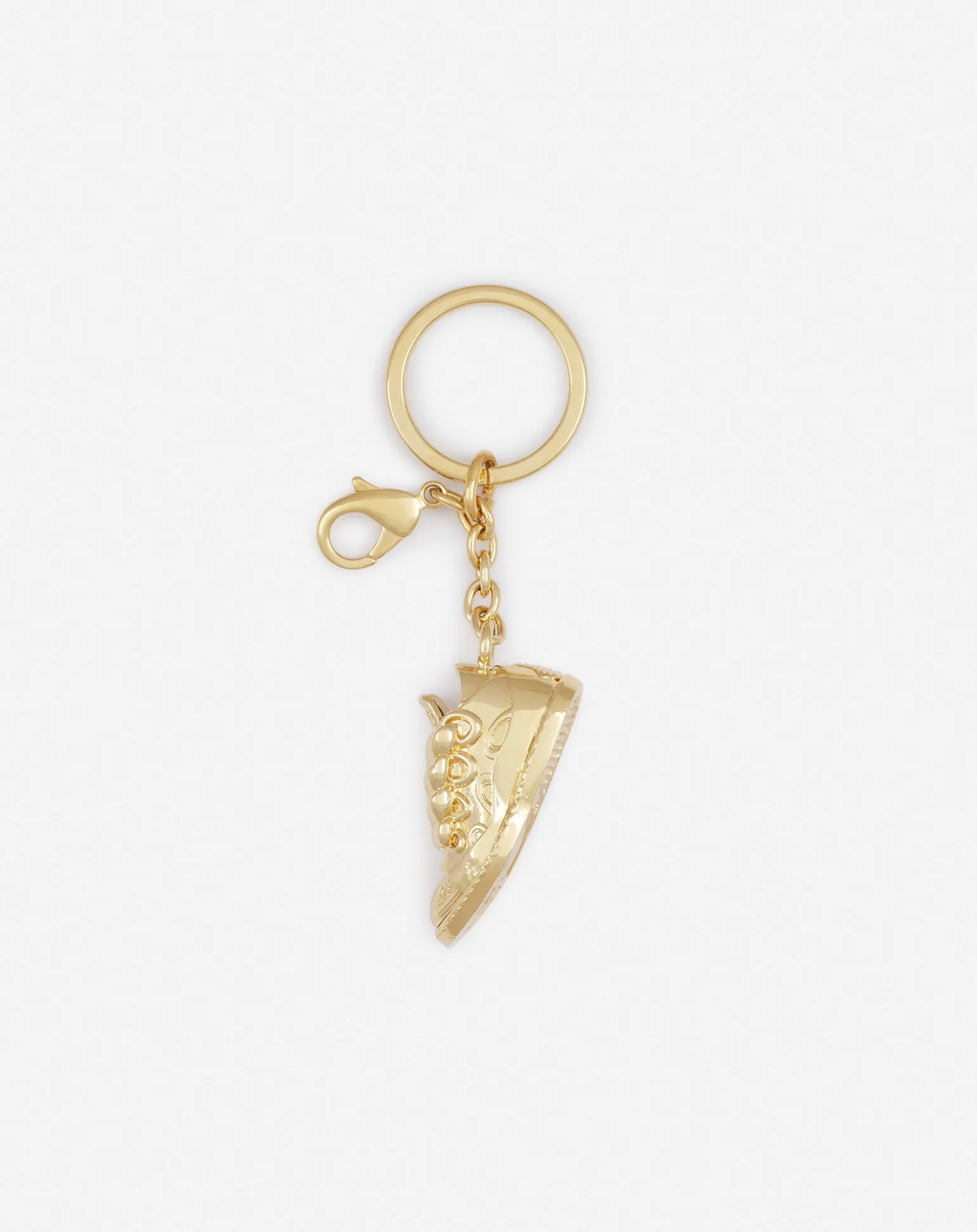 Lanvin Curb sneakers brass key ring Gold Outlet