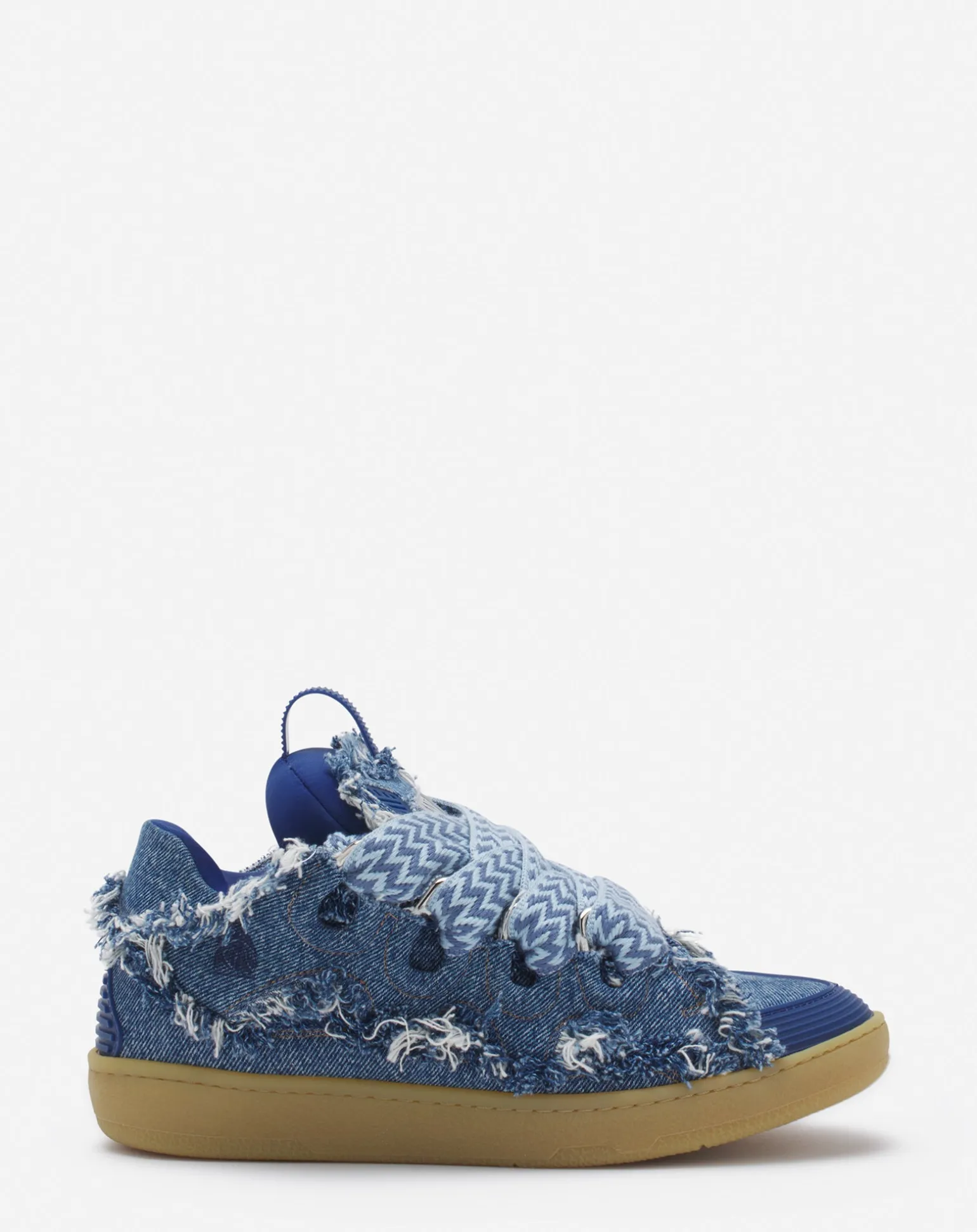 Lanvin Curb sneakers in denim Denimblue Outlet