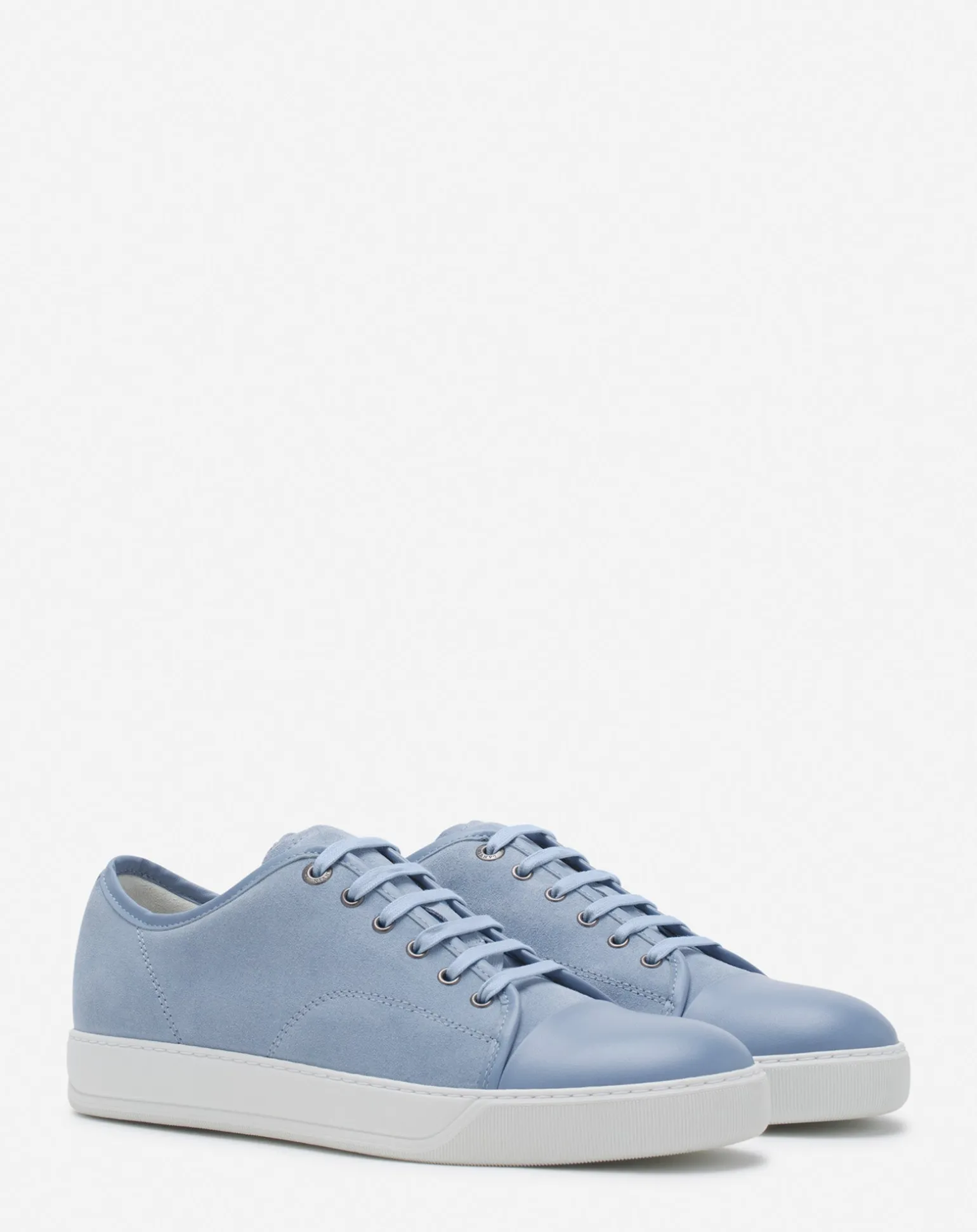 Lanvin Dbb1 leather and suede sneakers Cornflower Shop