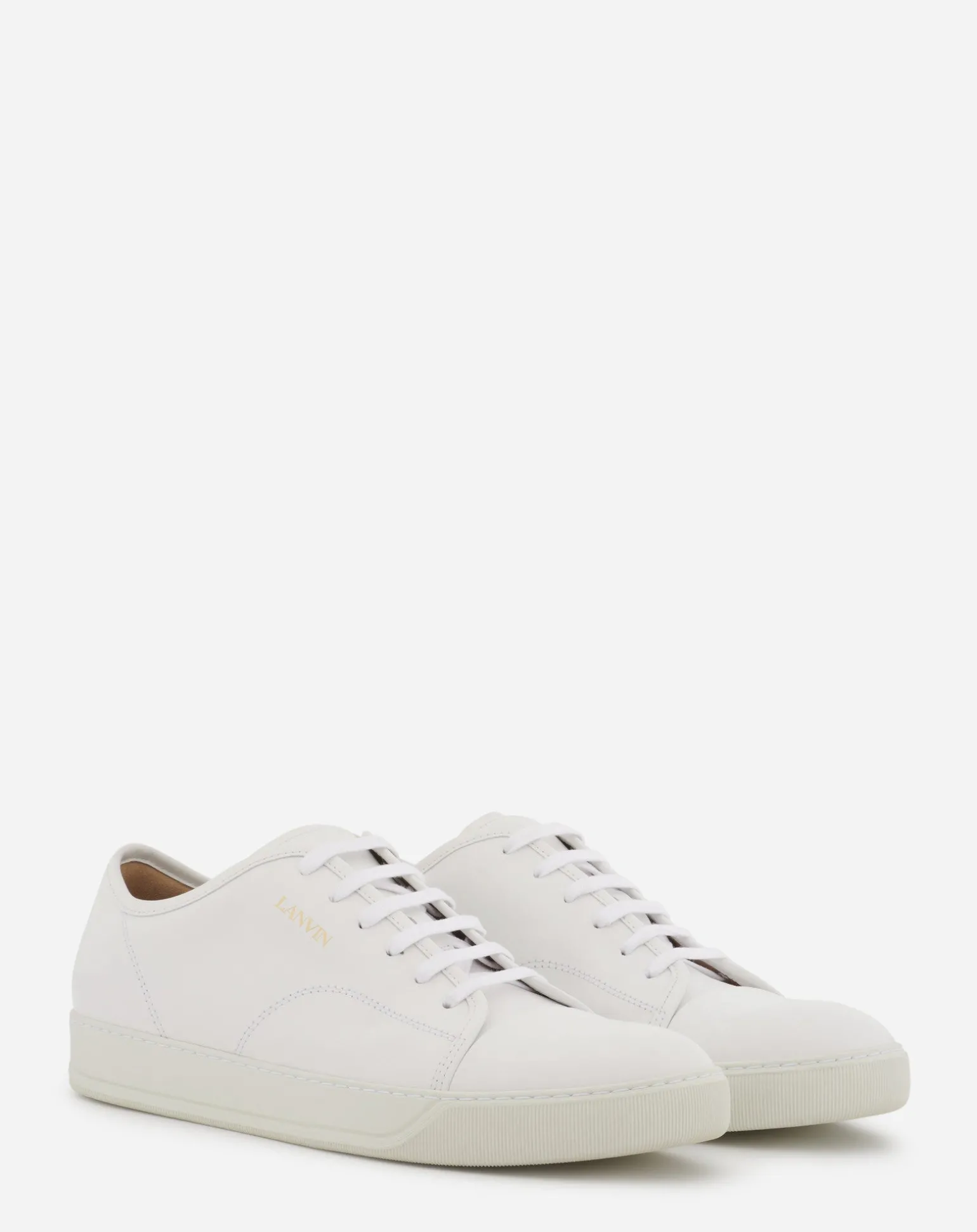 Lanvin Dbb1 leather sneakers White Shop