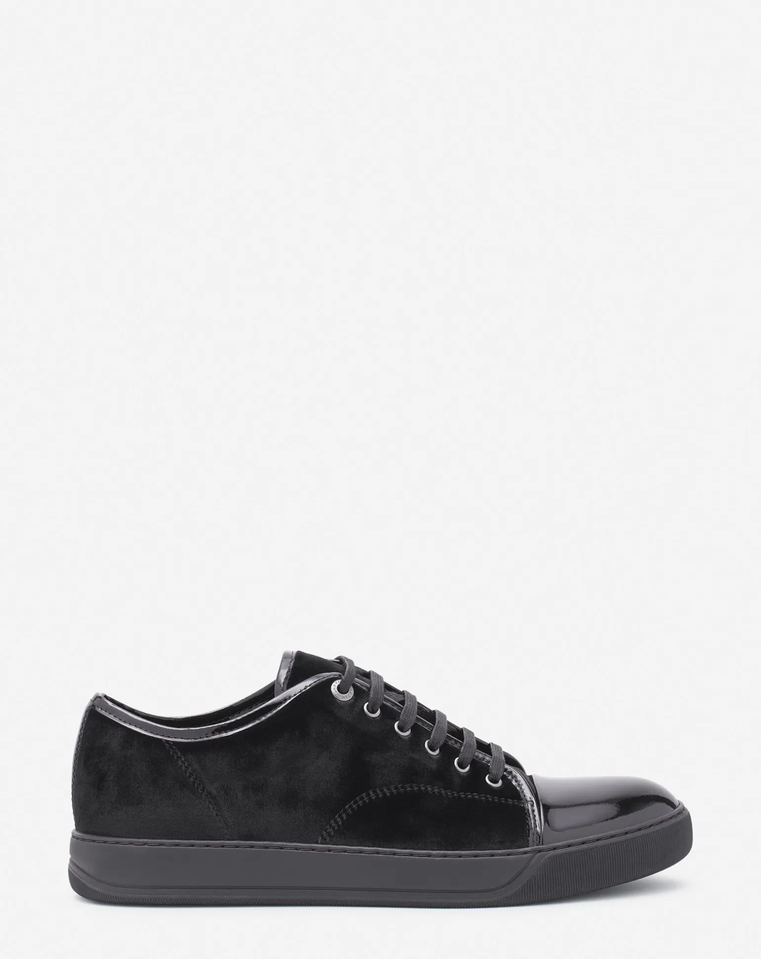 Lanvin Dbb1 sneakers in velvet and patent leather Black/black Best Sale