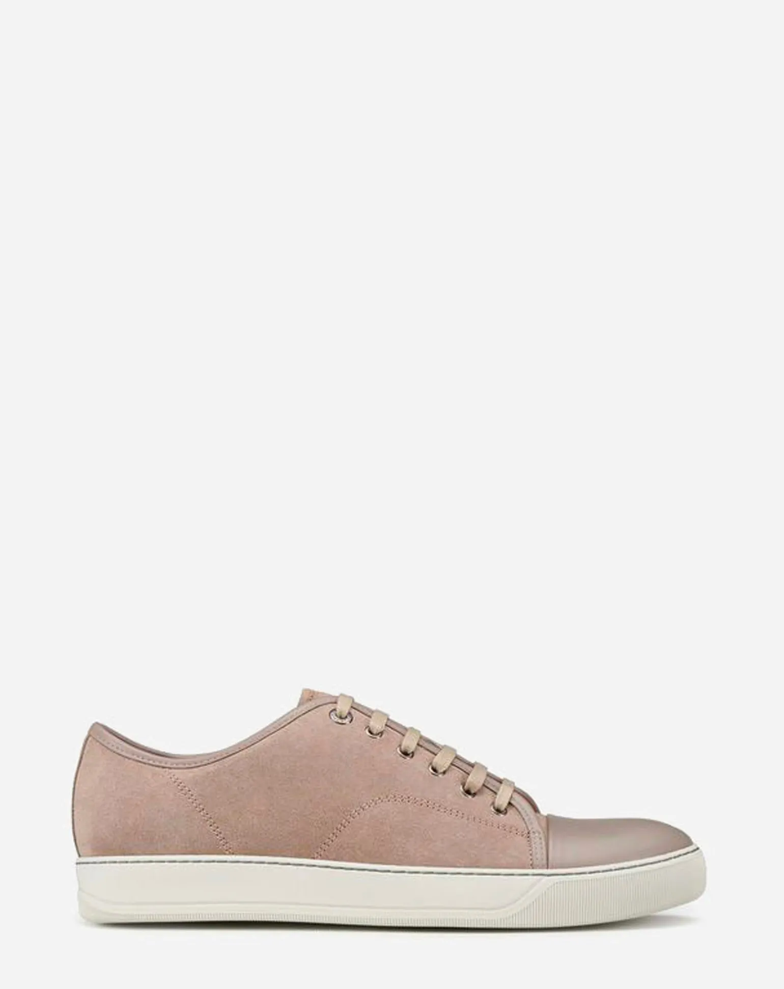 Lanvin Dbb1 suede and leather sneakers Beige Cheap