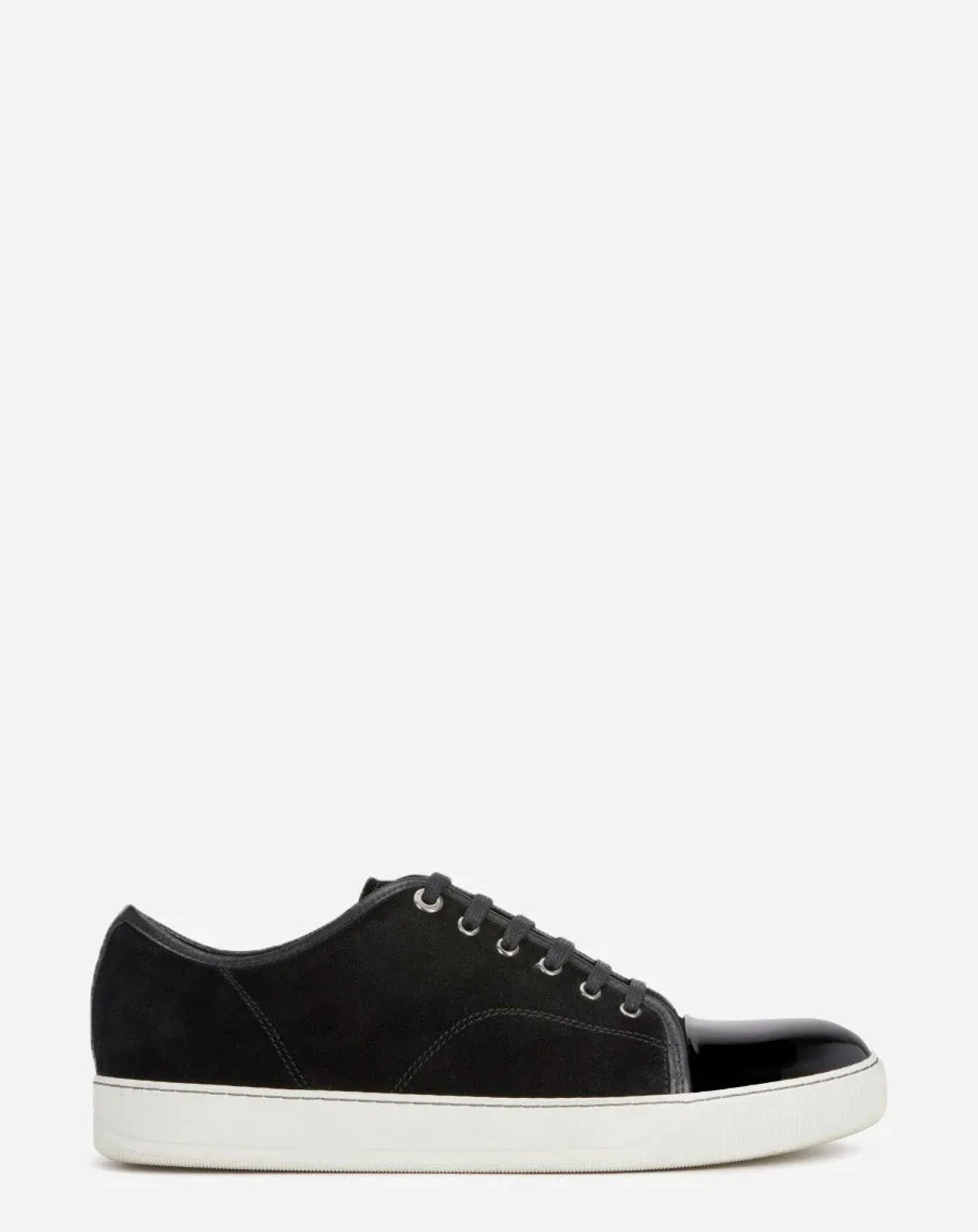 Lanvin Dbb1 suede and patent leather sneakers Black Outlet