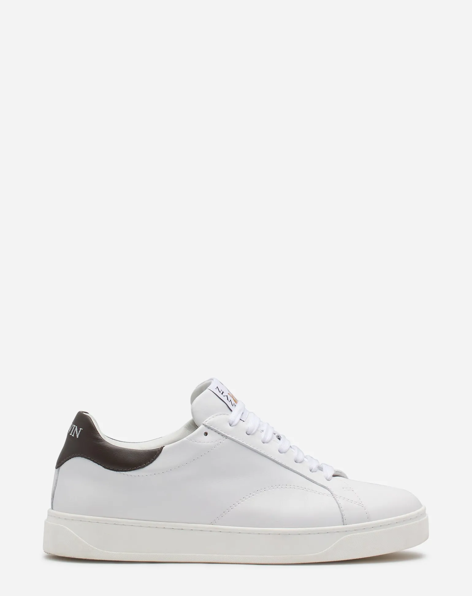 Lanvin Ddb0 leather sneakers White/brown Discount