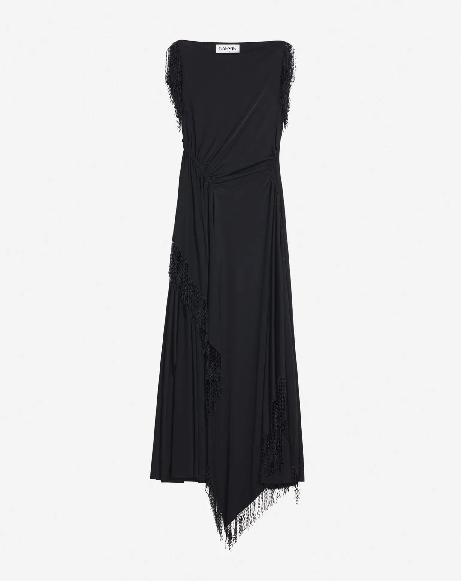 Lanvin Embroidered sleeveless dress Black Store