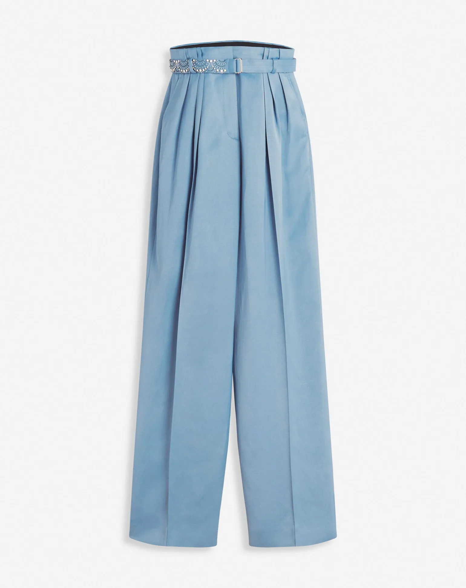 Lanvin Embroidered wide-leg pants Lunar Discount