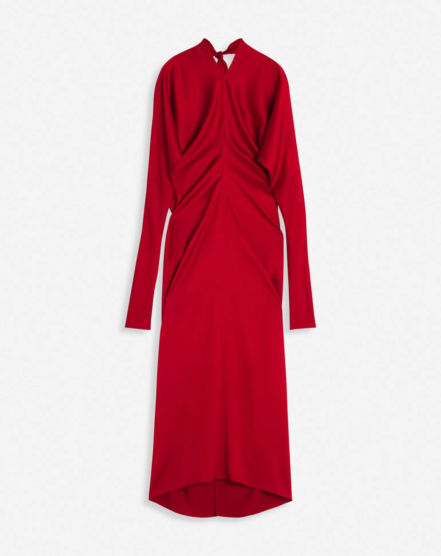 Lanvin Fitted silk dress Carminered Online