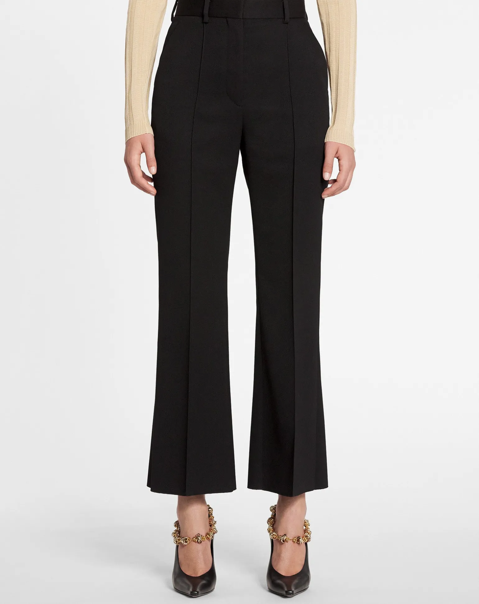 Lanvin Flared pants Black Outlet