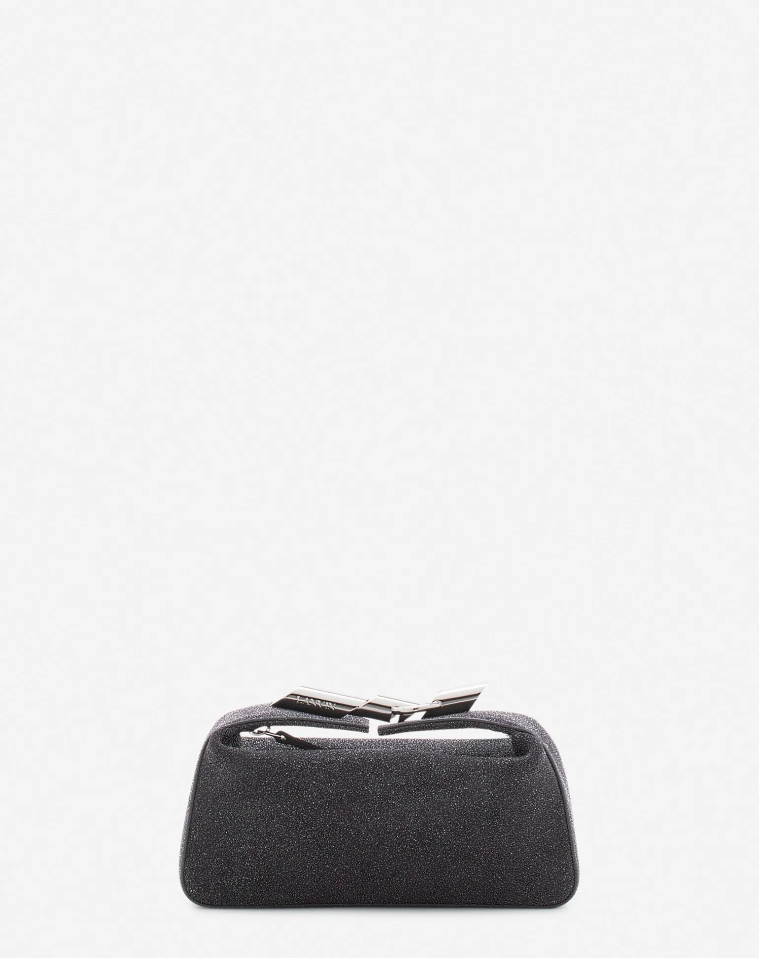 Lanvin Haute séquence clutch bag in suede Black Outlet