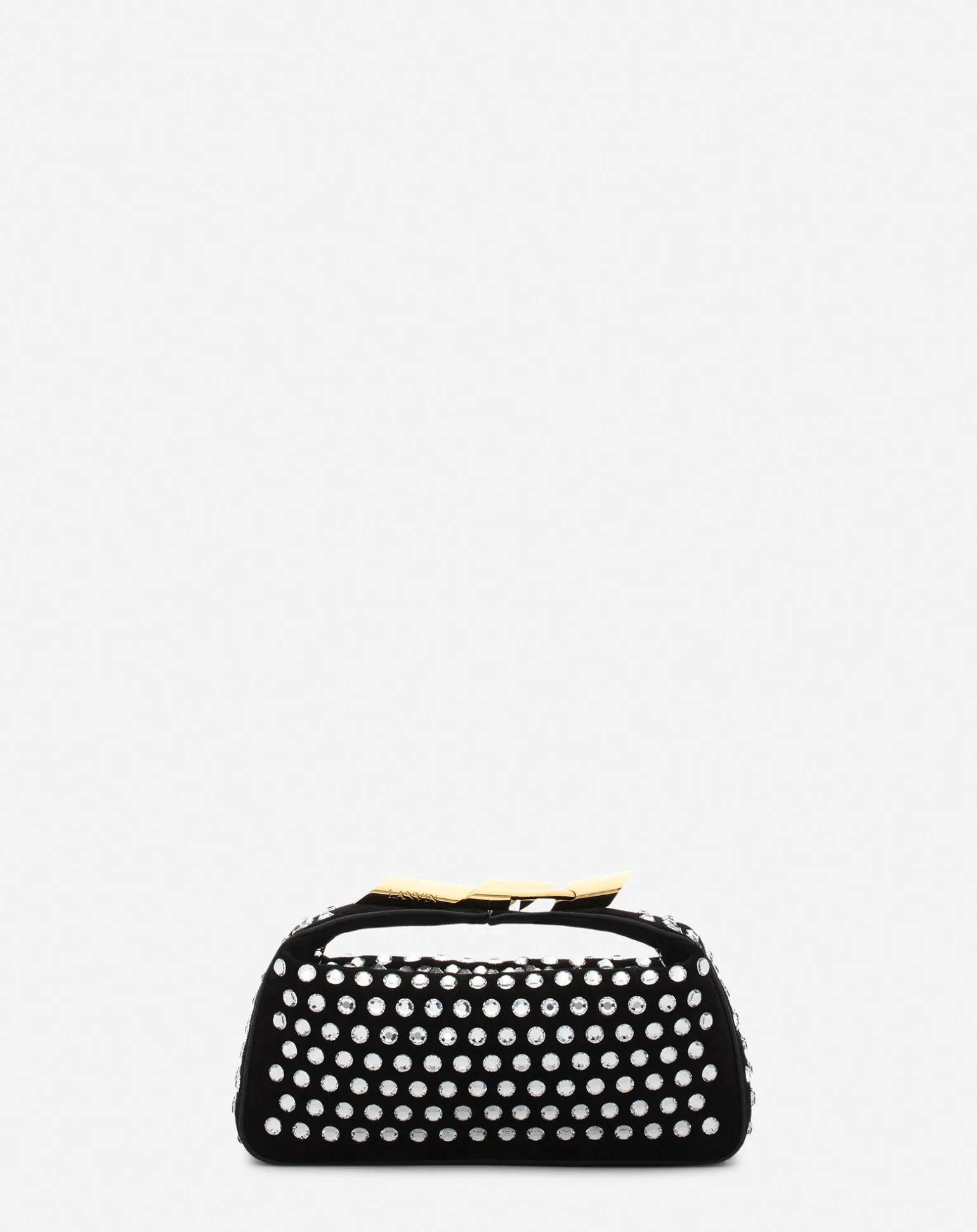 Lanvin Haute séquence leather clutch bag with rhinestones Black Shop