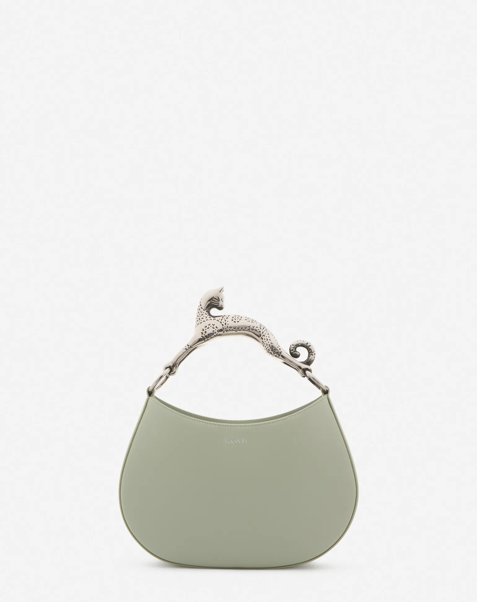 Lanvin Hobo cat leather bag Sage Flash Sale