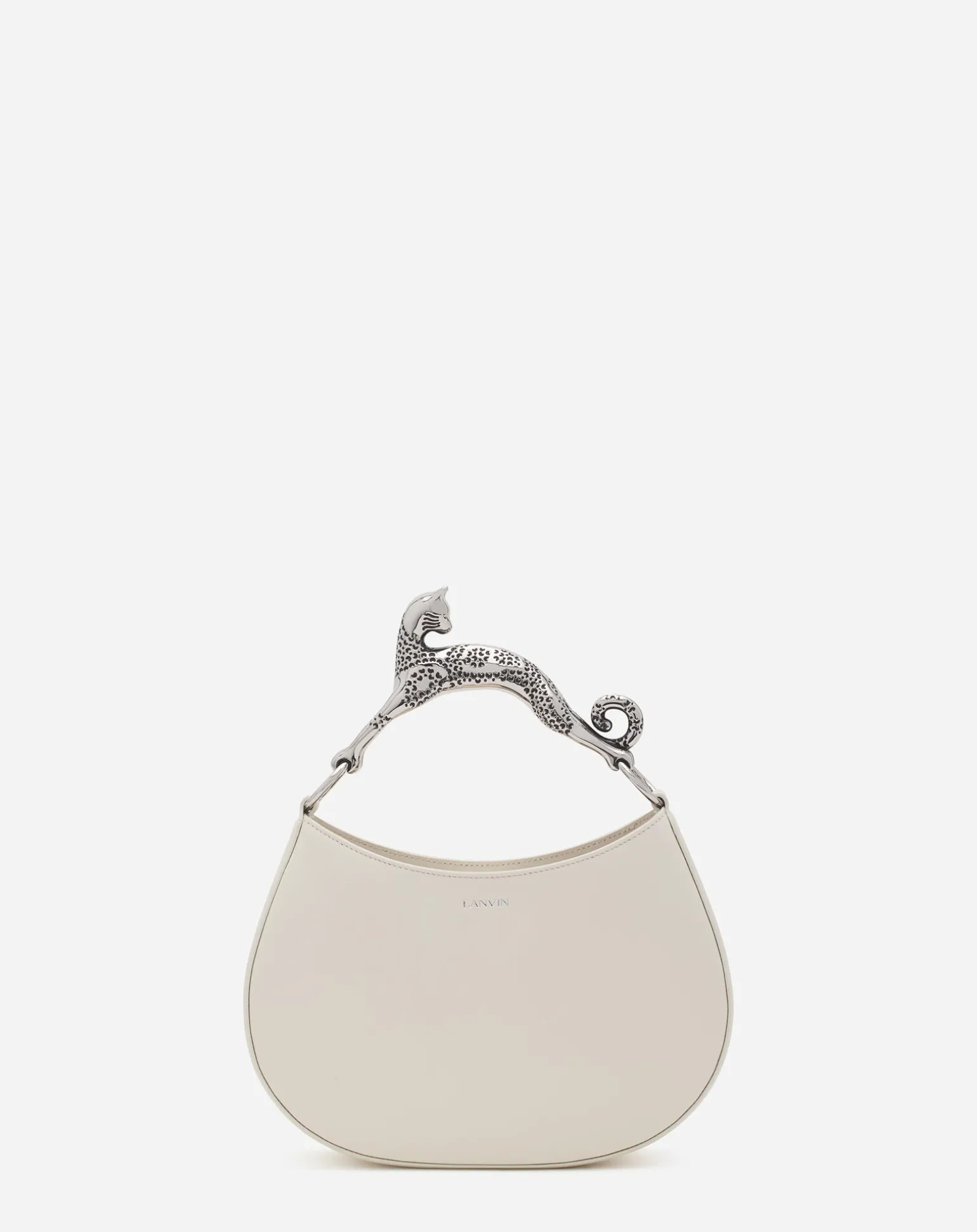 Lanvin Hobo cat leather bag Chalk Hot