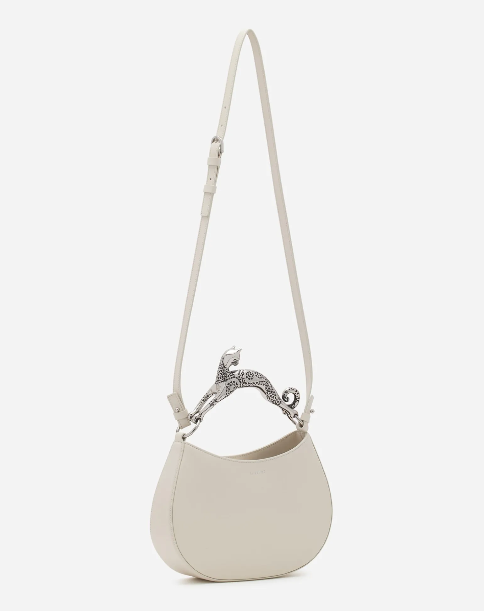 Lanvin Hobo cat leather bag Chalk Hot