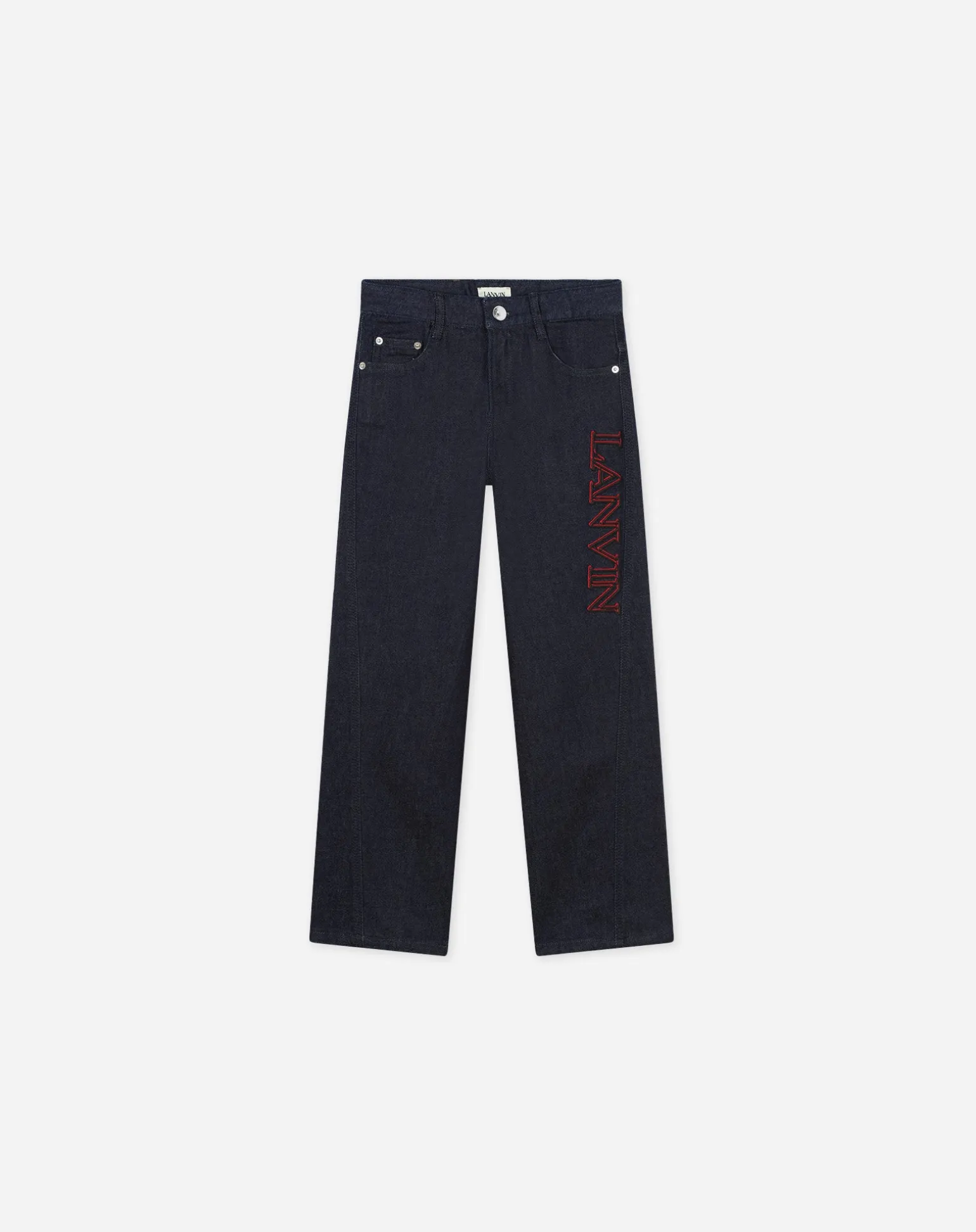 Lanvin Jeans with embroidered logo Navyblue Clearance