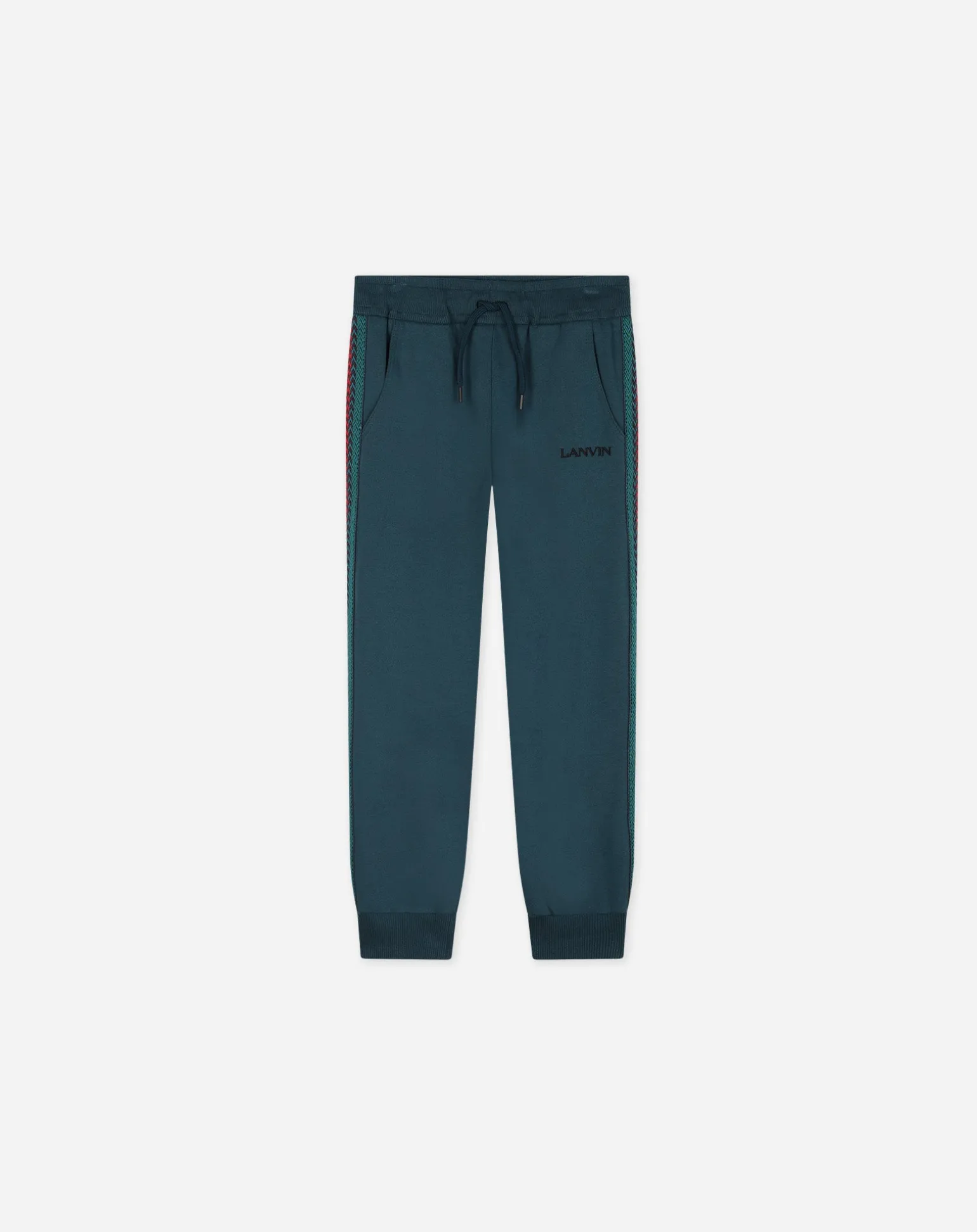 Lanvin Jogging trousers with trim Teal Sale