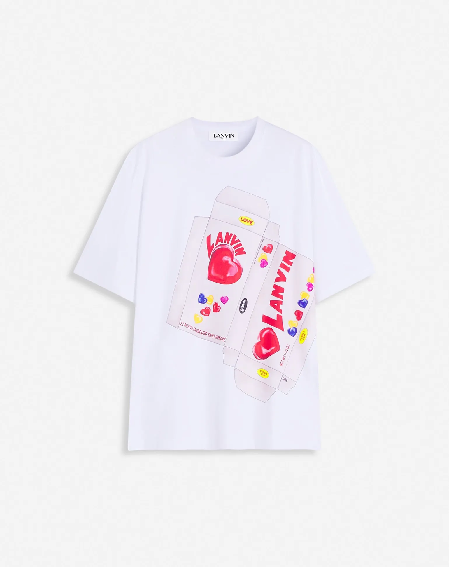 Lanvin candy print straight fit t-shirt Opticwhite Best