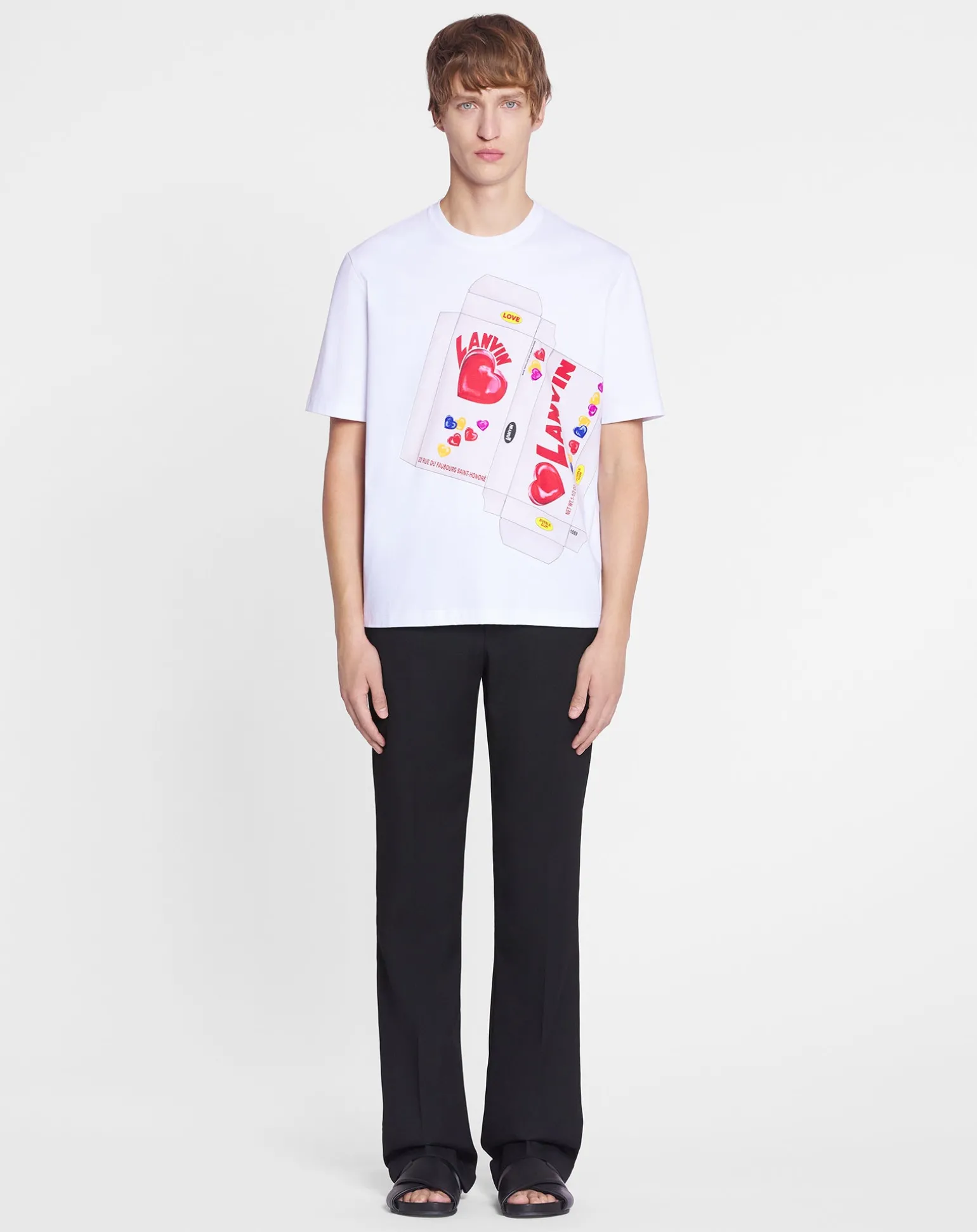 Lanvin candy print straight fit t-shirt Opticwhite Best