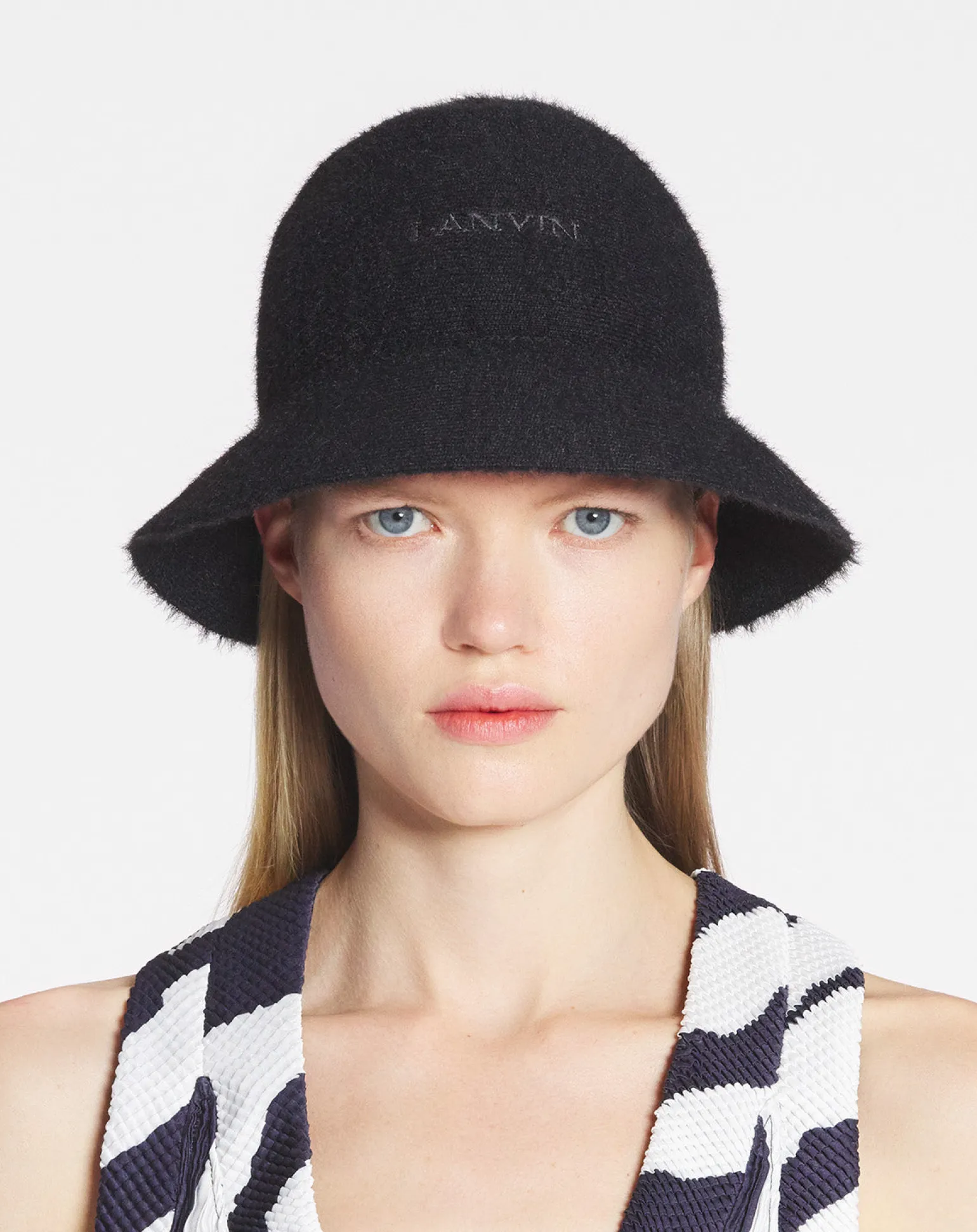 Lanvin cotton bucket hat Black Store