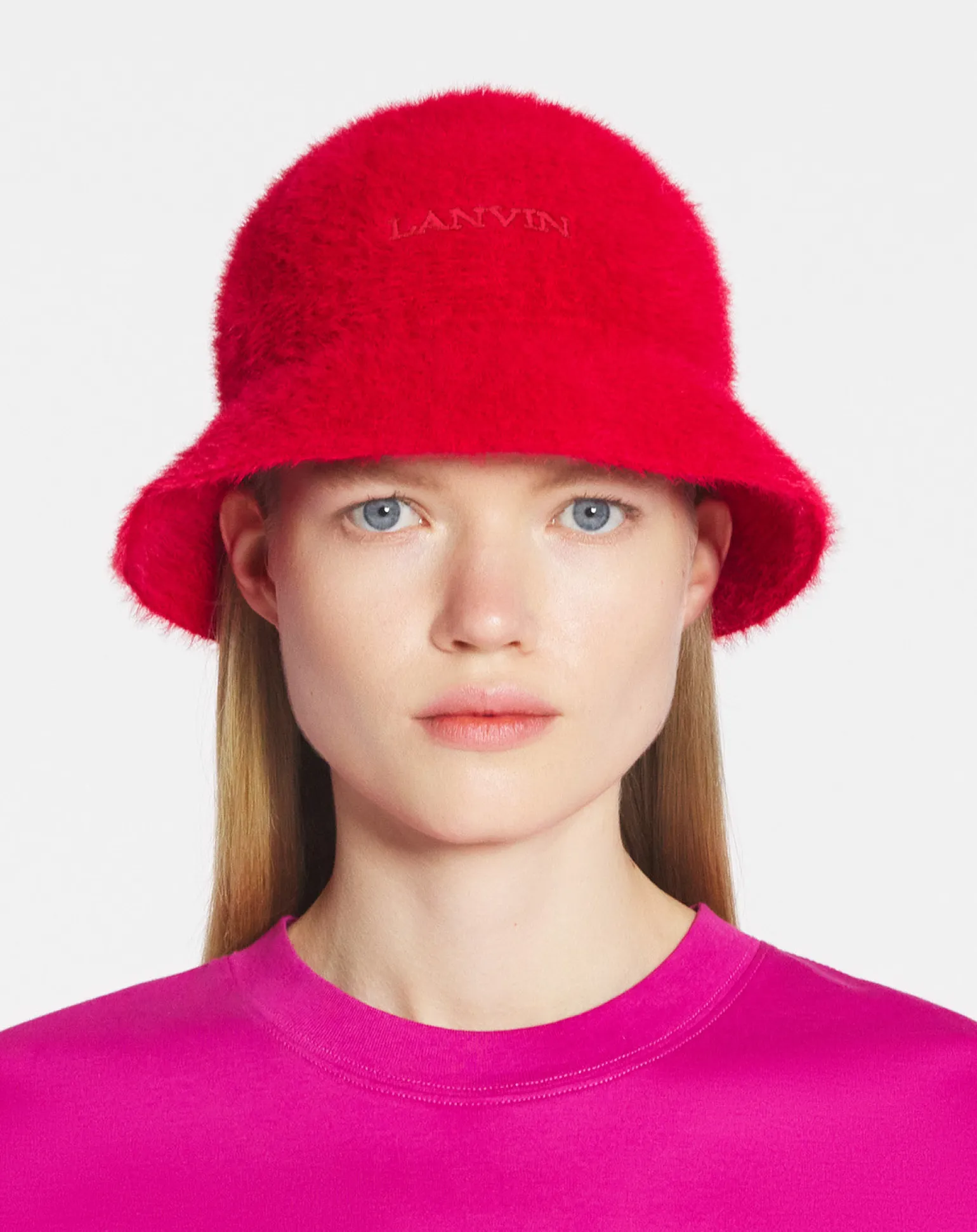 Lanvin cotton bucket hat Poppyred Cheap