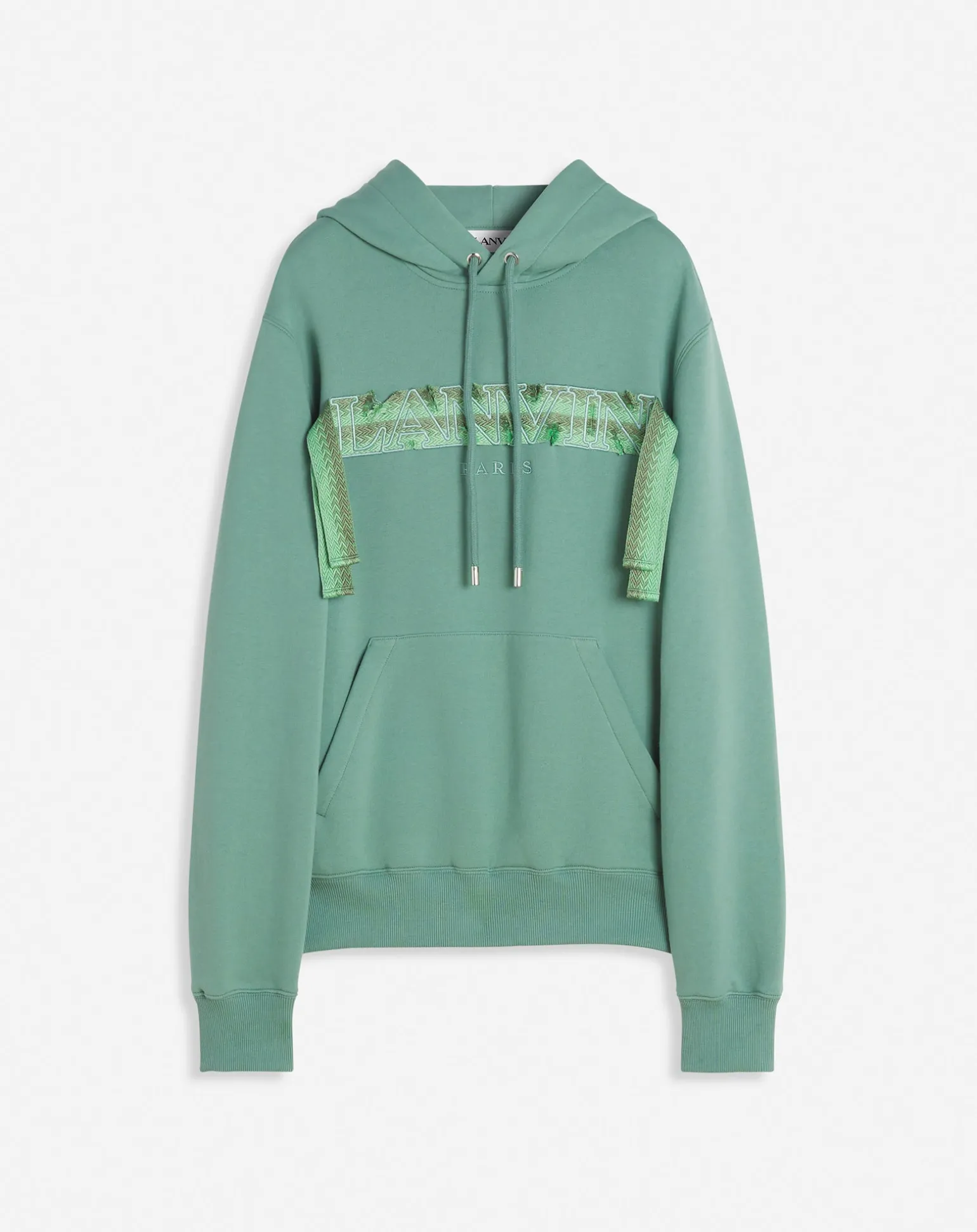 Lanvin curb lace hoodie Vertdegris Fashion