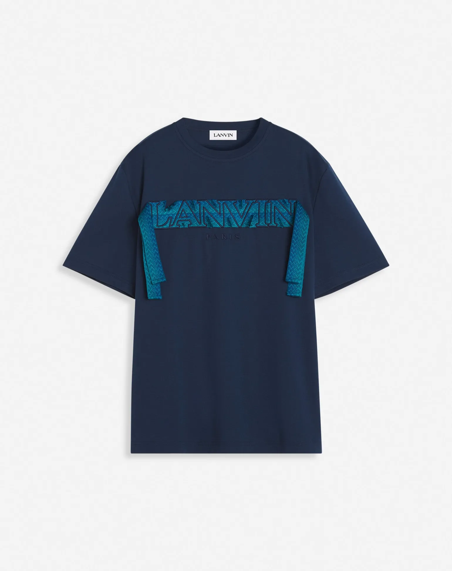 Lanvin curb lace t-shirt Petrolblue Discount