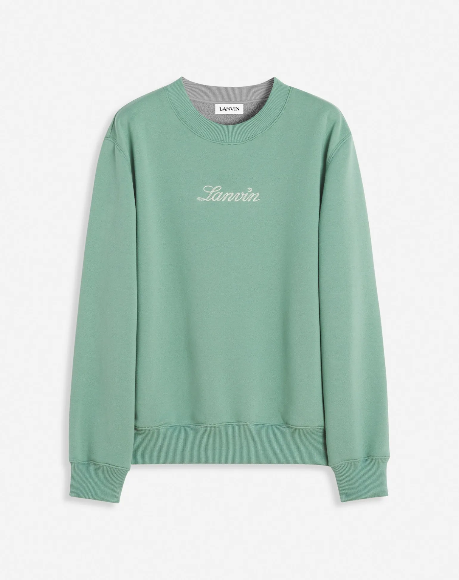 Lanvin embroidered sweatshirt Vertdegris Best Sale