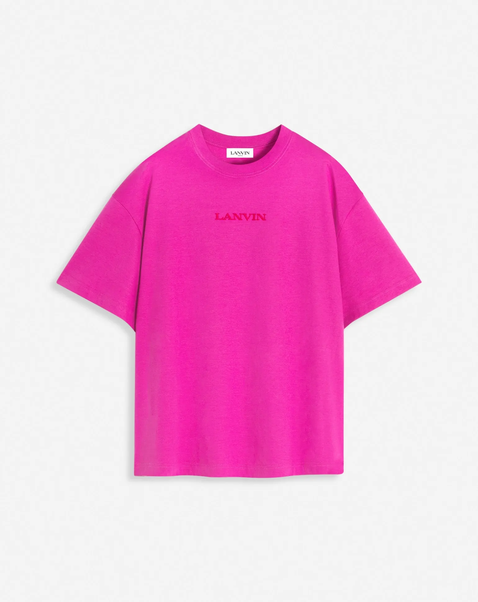 Lanvin embroidered t-shirt Fuchsia New